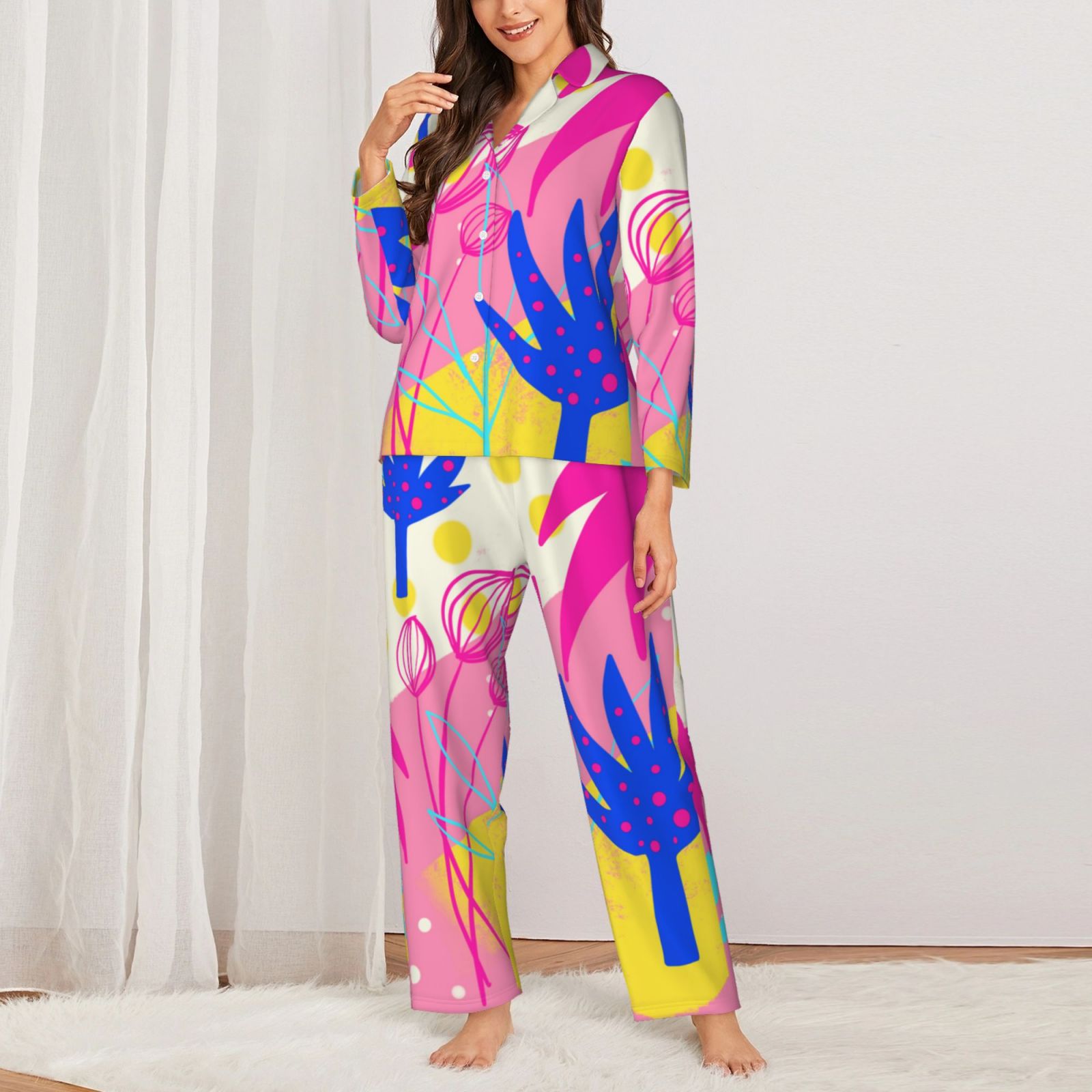 Women's Long-Sleeved Pajama Set