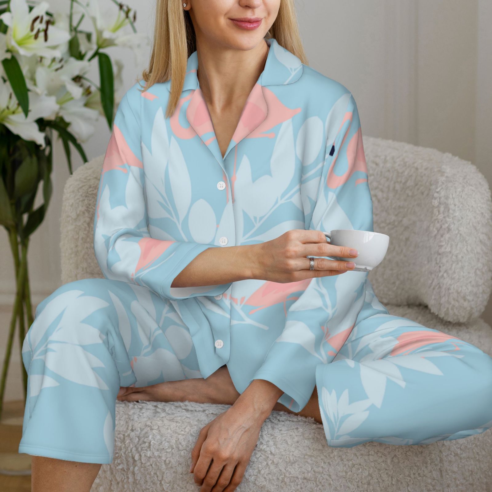 Women's Long-Sleeved Pajama Set