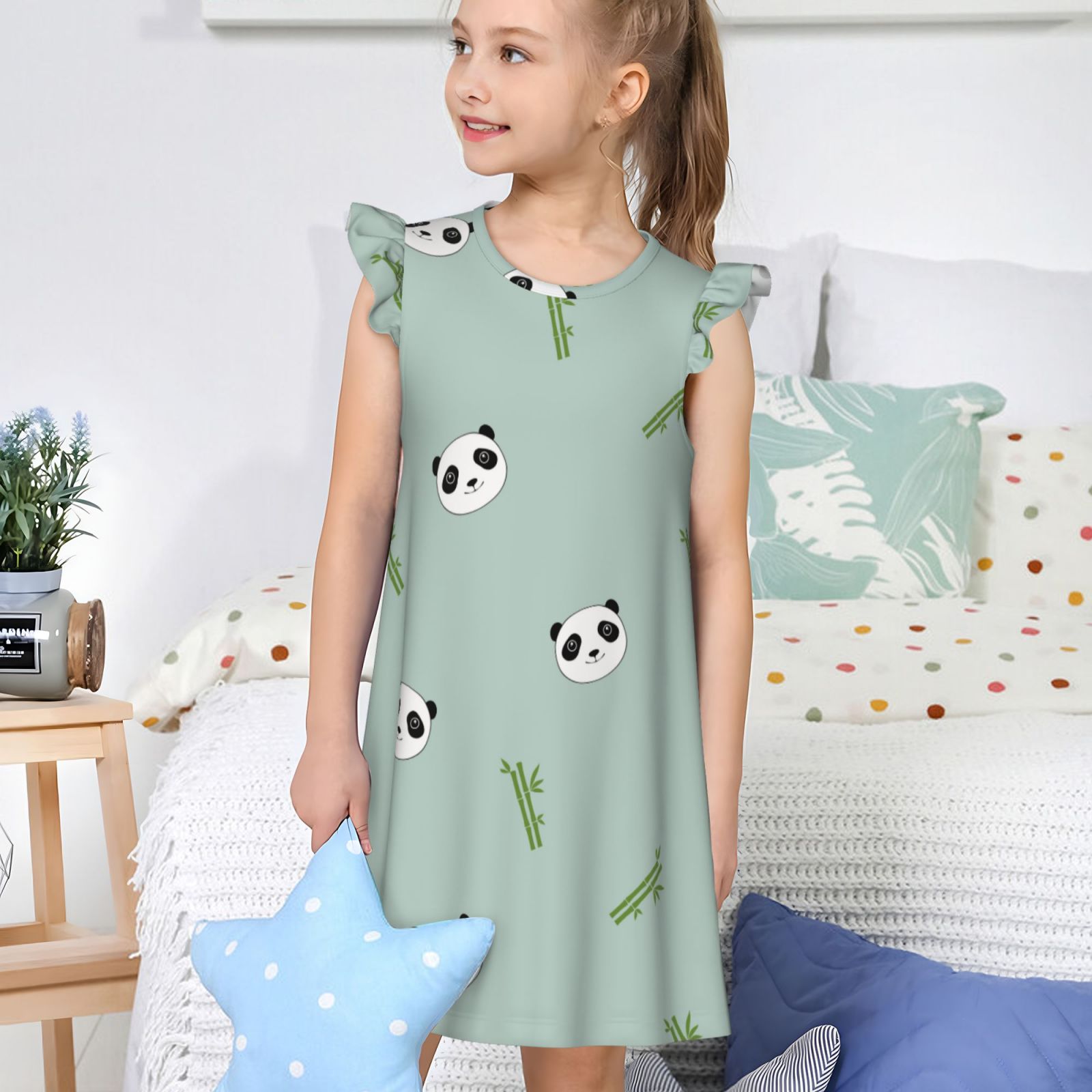 Girls Nightgowns Pajamas Dress