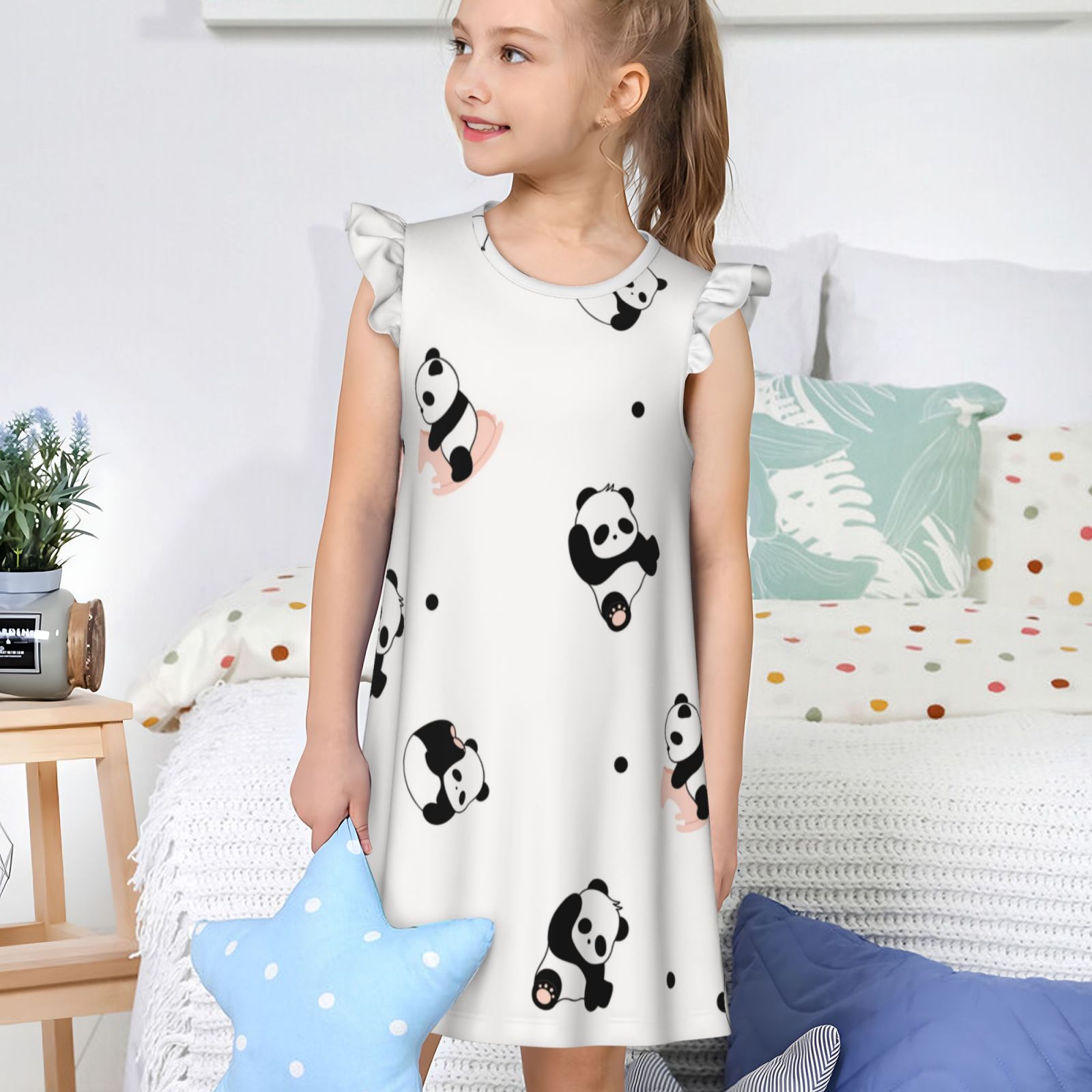 Girls Nightgowns Pajamas Dress