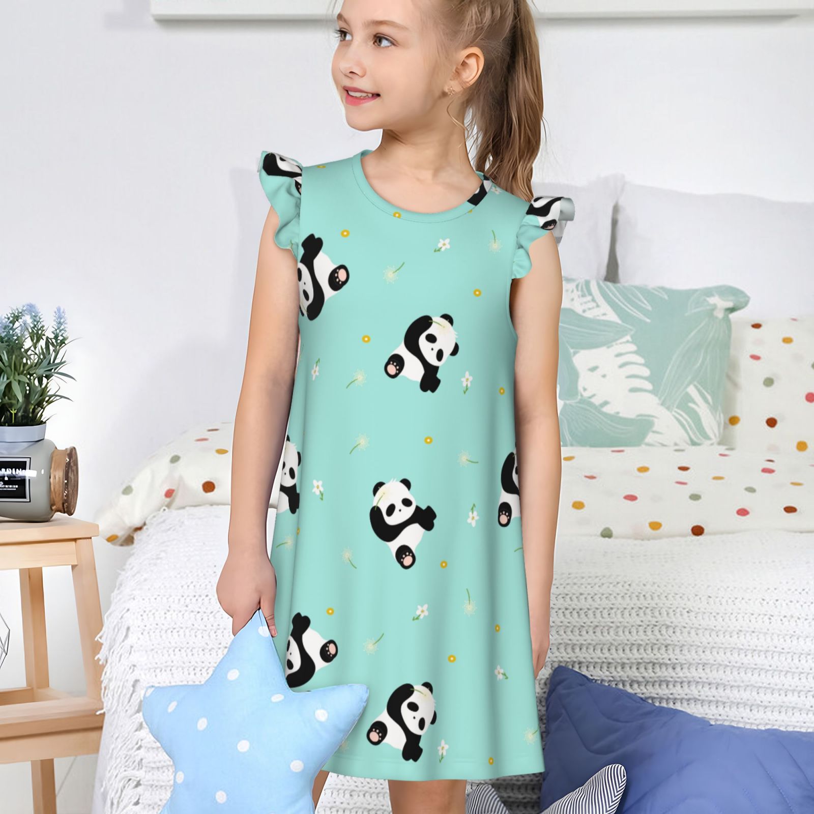 Girls Nightgowns Pajamas Dress