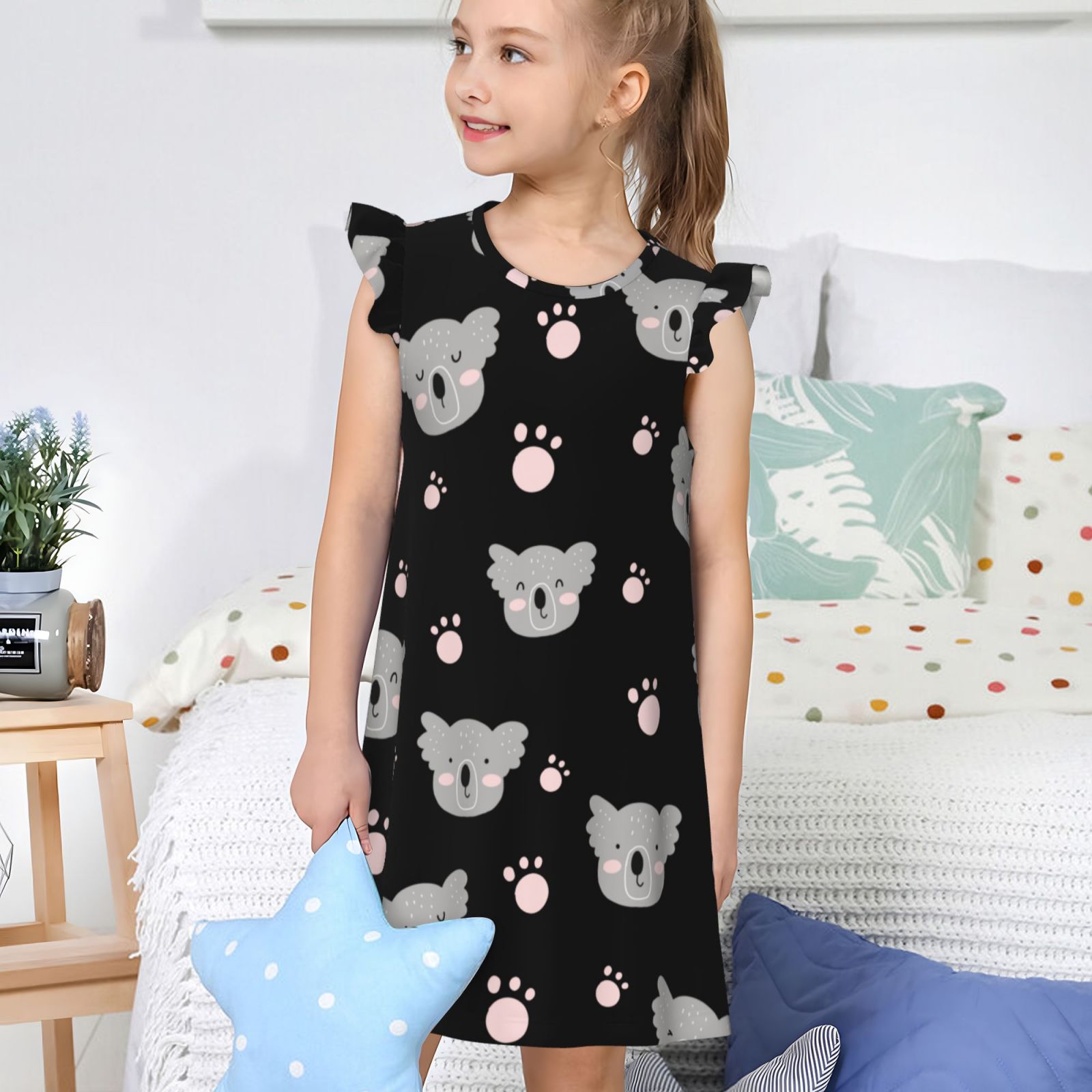 Girls Nightgowns Pajamas Dress