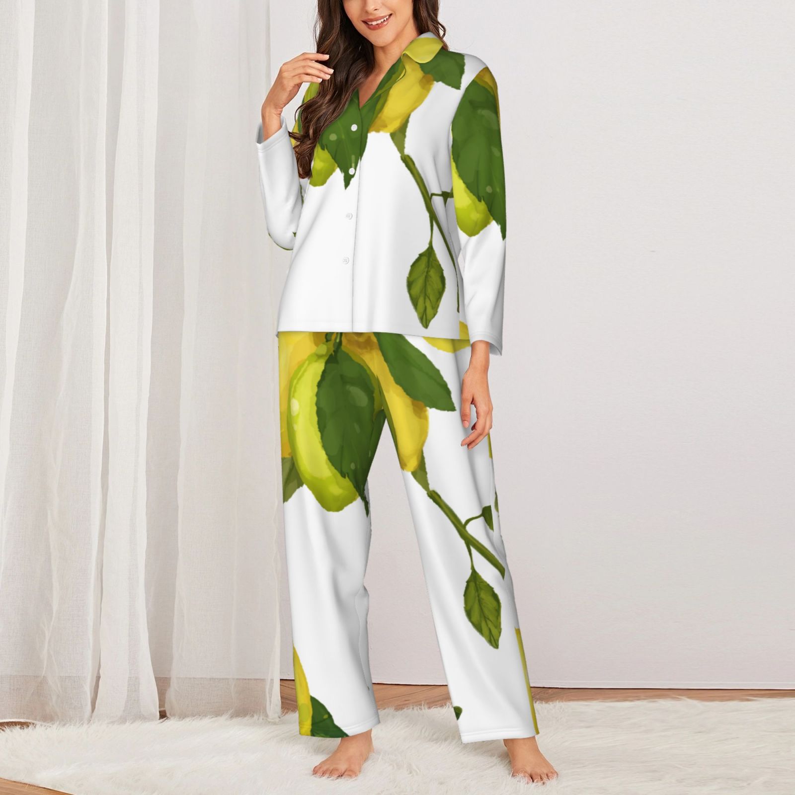 Women's Long-Sleeved Pajama Set