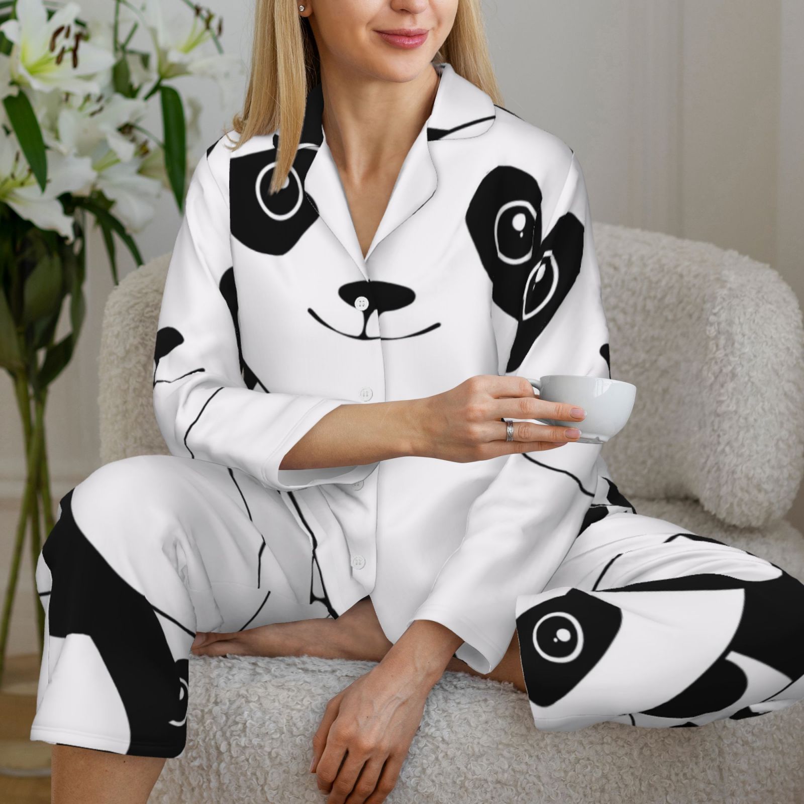 Women's Long-Sleeved Pajama Set