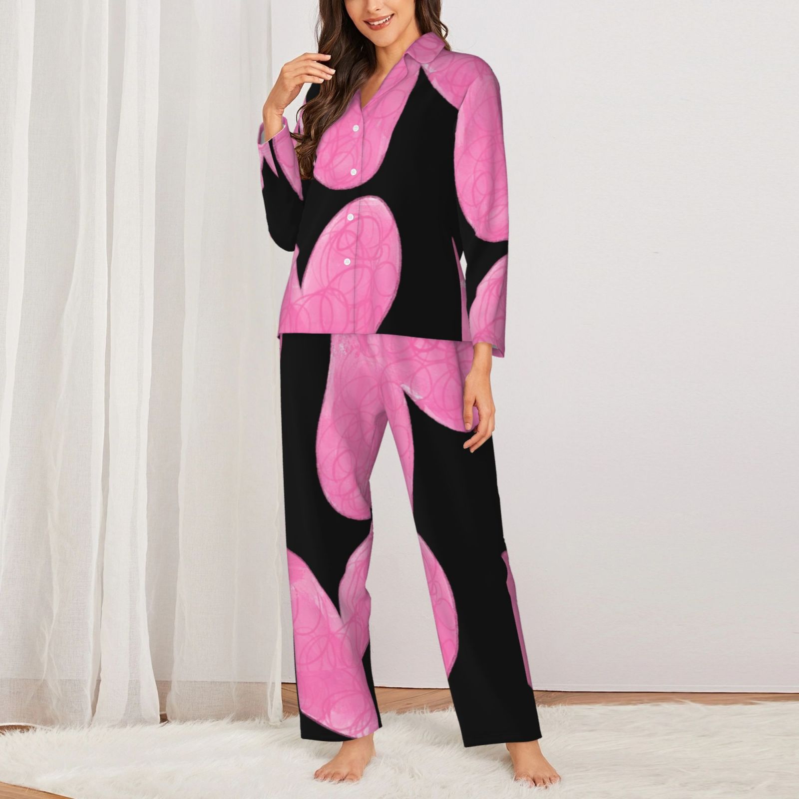 Women's Long-Sleeved Pajama Set