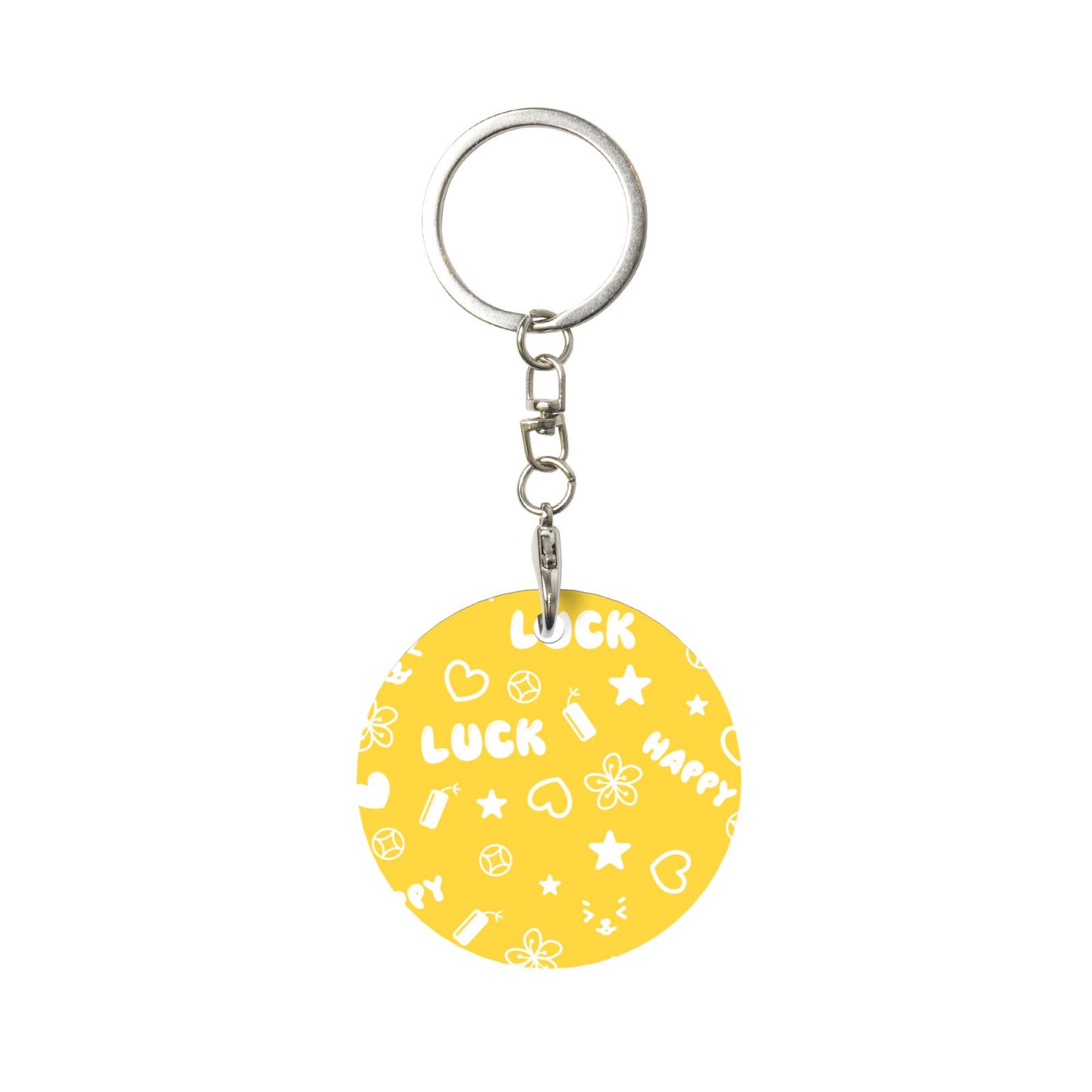 Round Metal Keychain