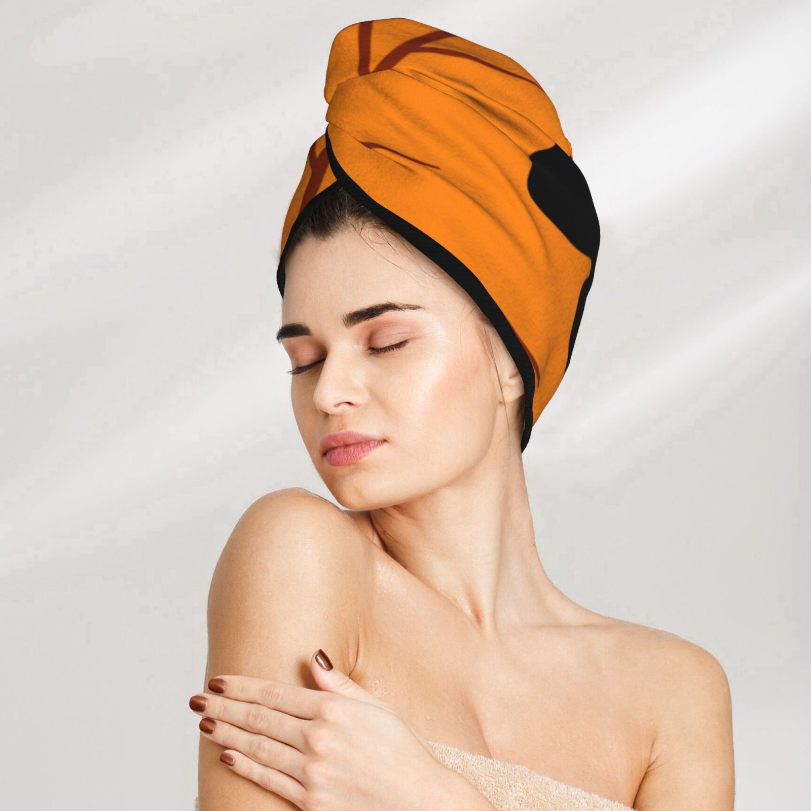 Coral Velvet Dry Hair Cap