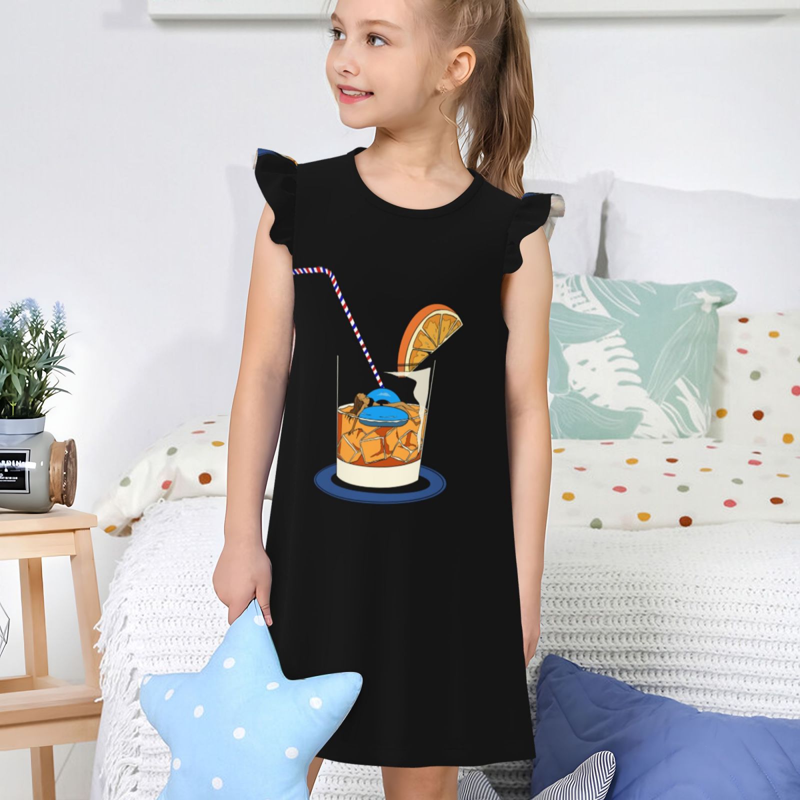 Girls Nightgowns Pajamas Dress