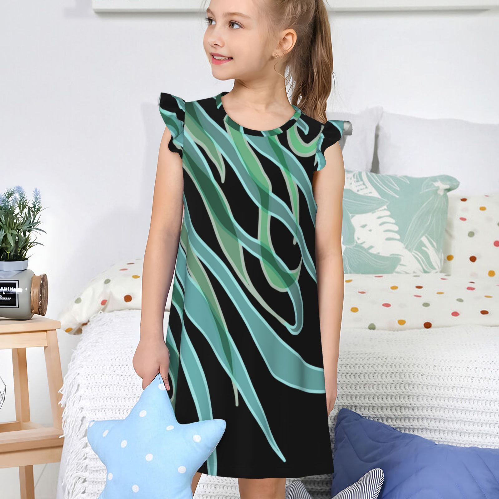 Girls Nightgowns Pajamas Dress