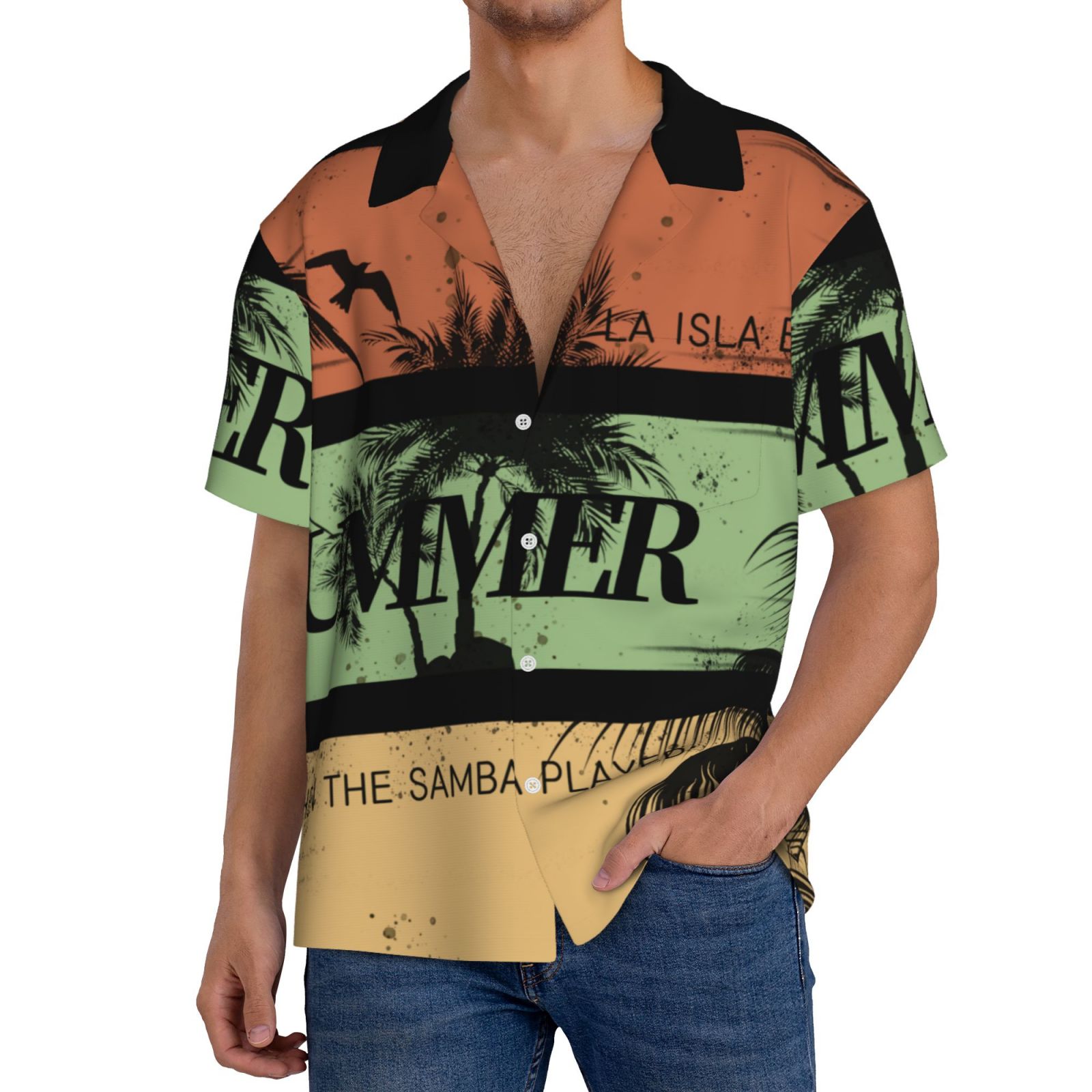 Men's Casual Short-sleeved Shirt