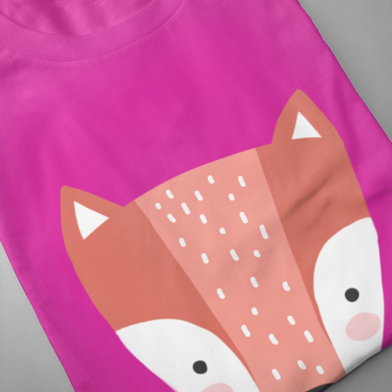 Men's Short Sleeve T-shirt Cute fox short-sleeve shirt