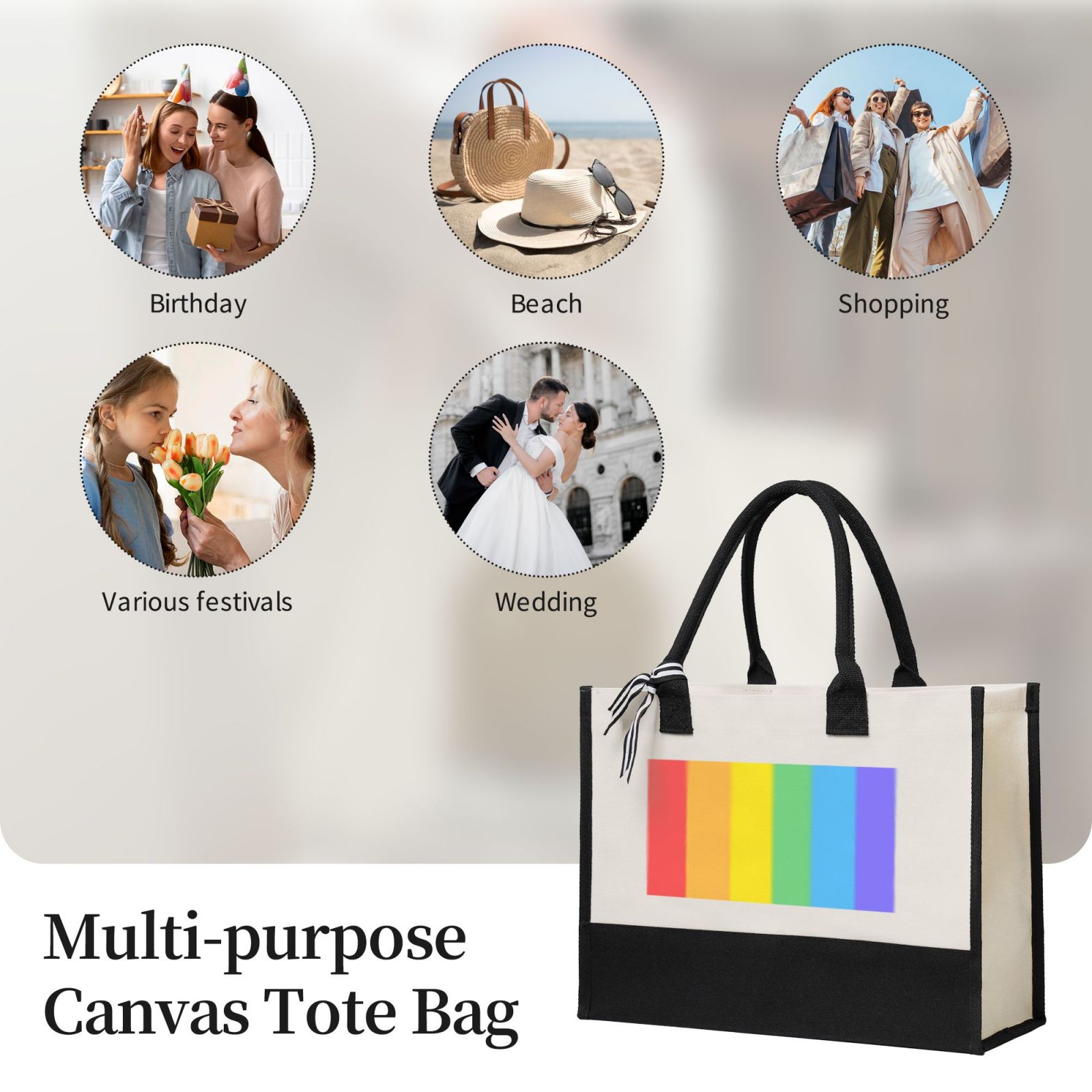 Canvas Gift Shopping Bag