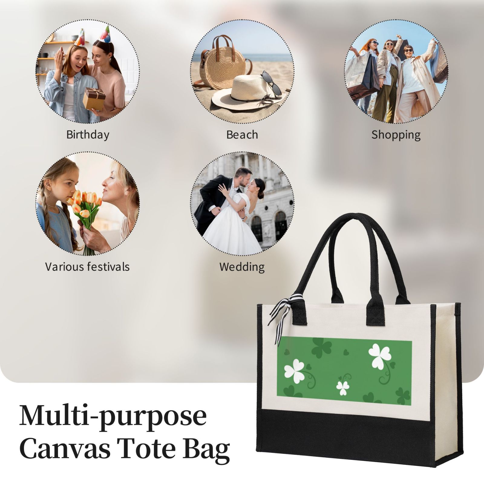 Canvas Gift Shopping Bag