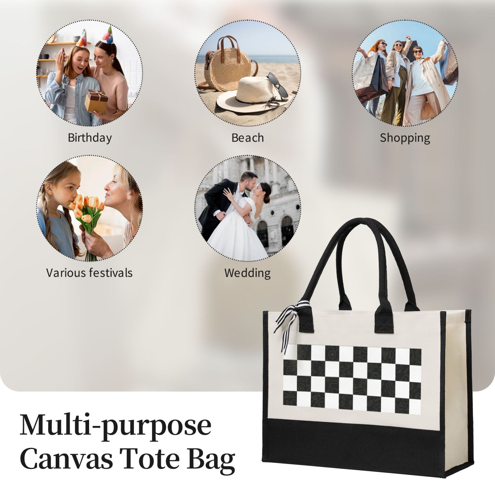 Canvas Gift Shopping Bag