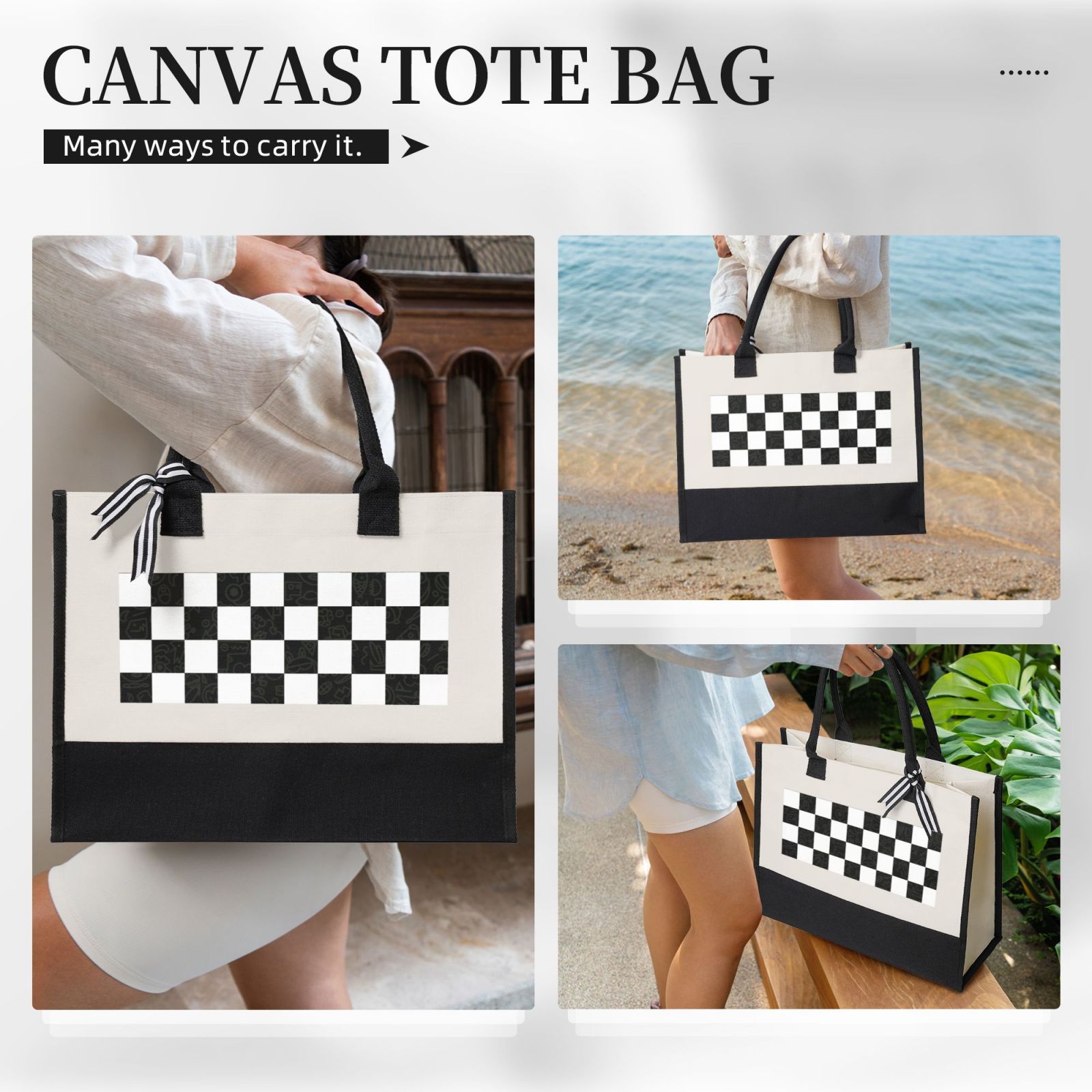 Canvas Gift Shopping Bag