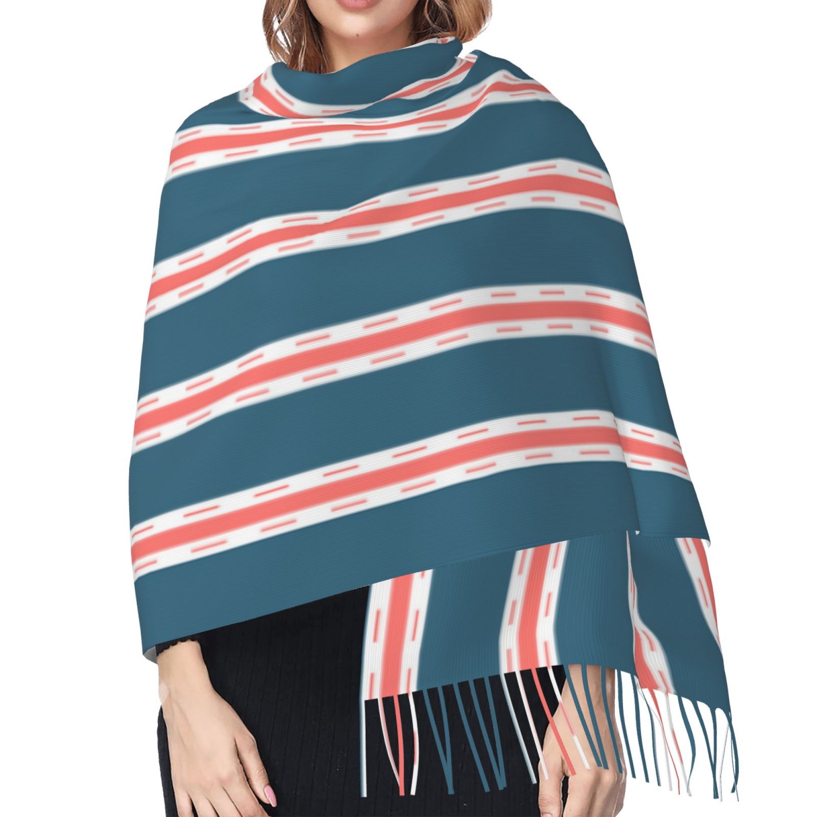 Cashmerette Fringed Scarf