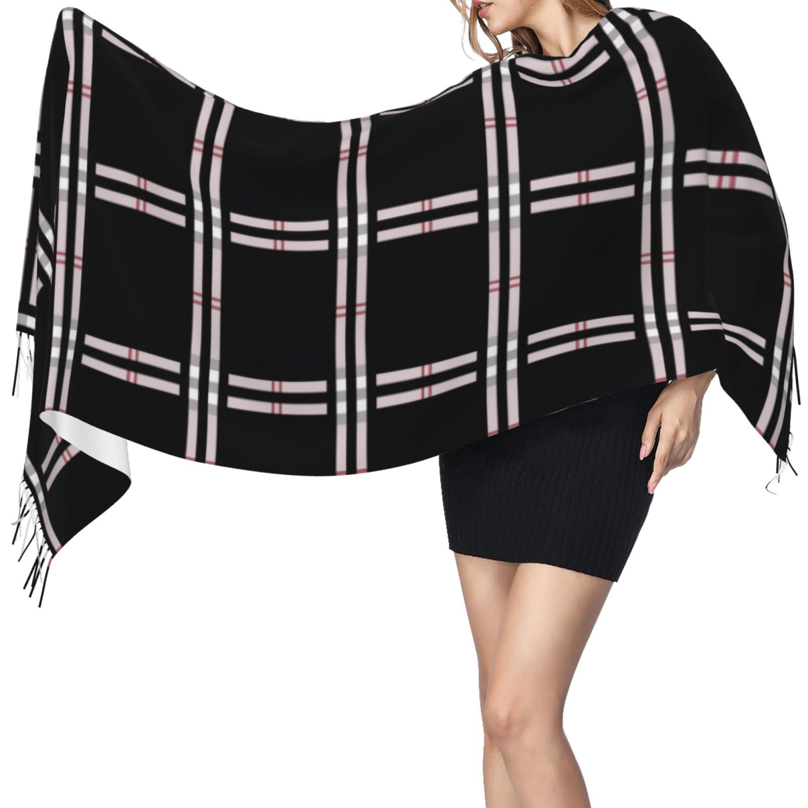 Cashmerette Fringed Scarf