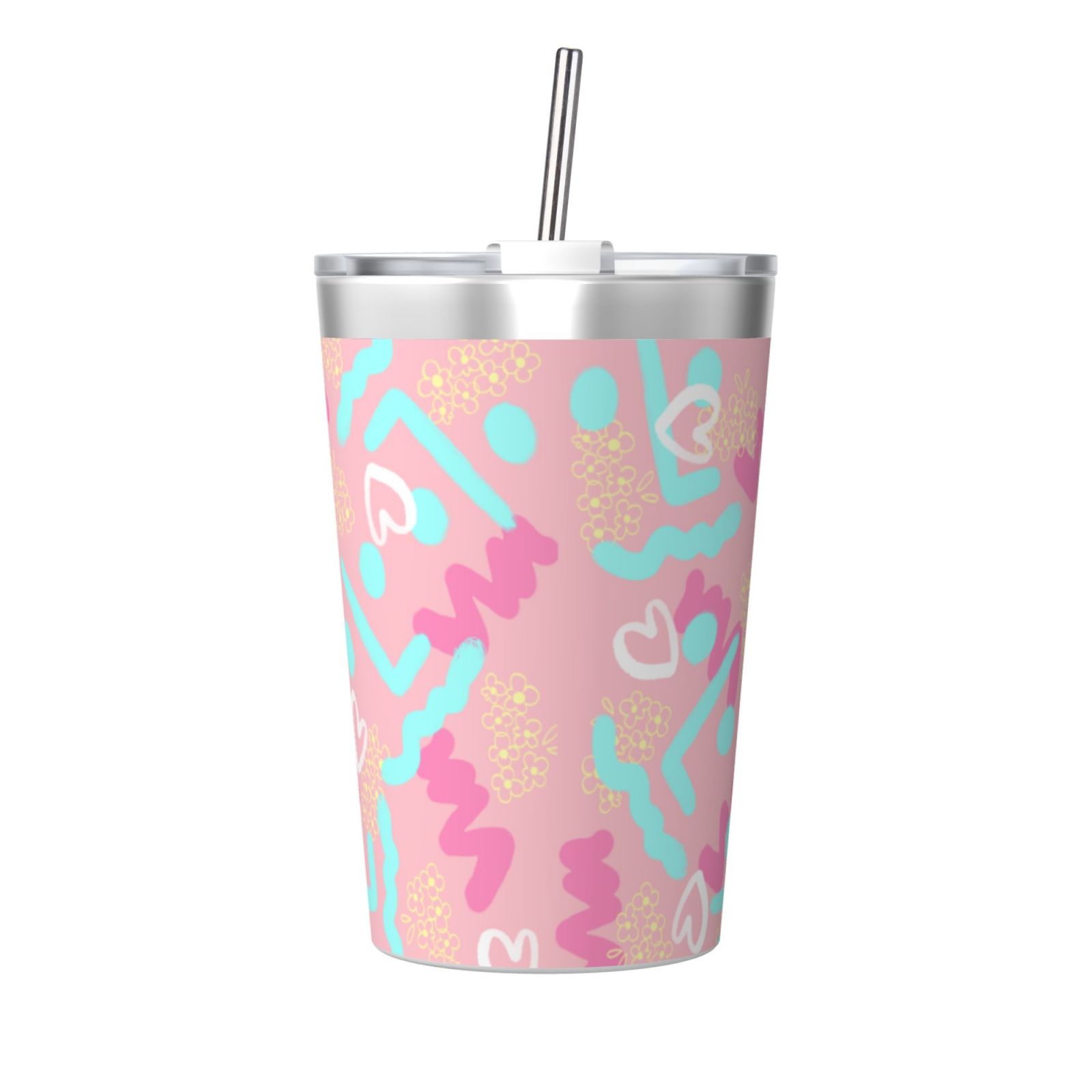 12OZ Thermos With Conical Straw