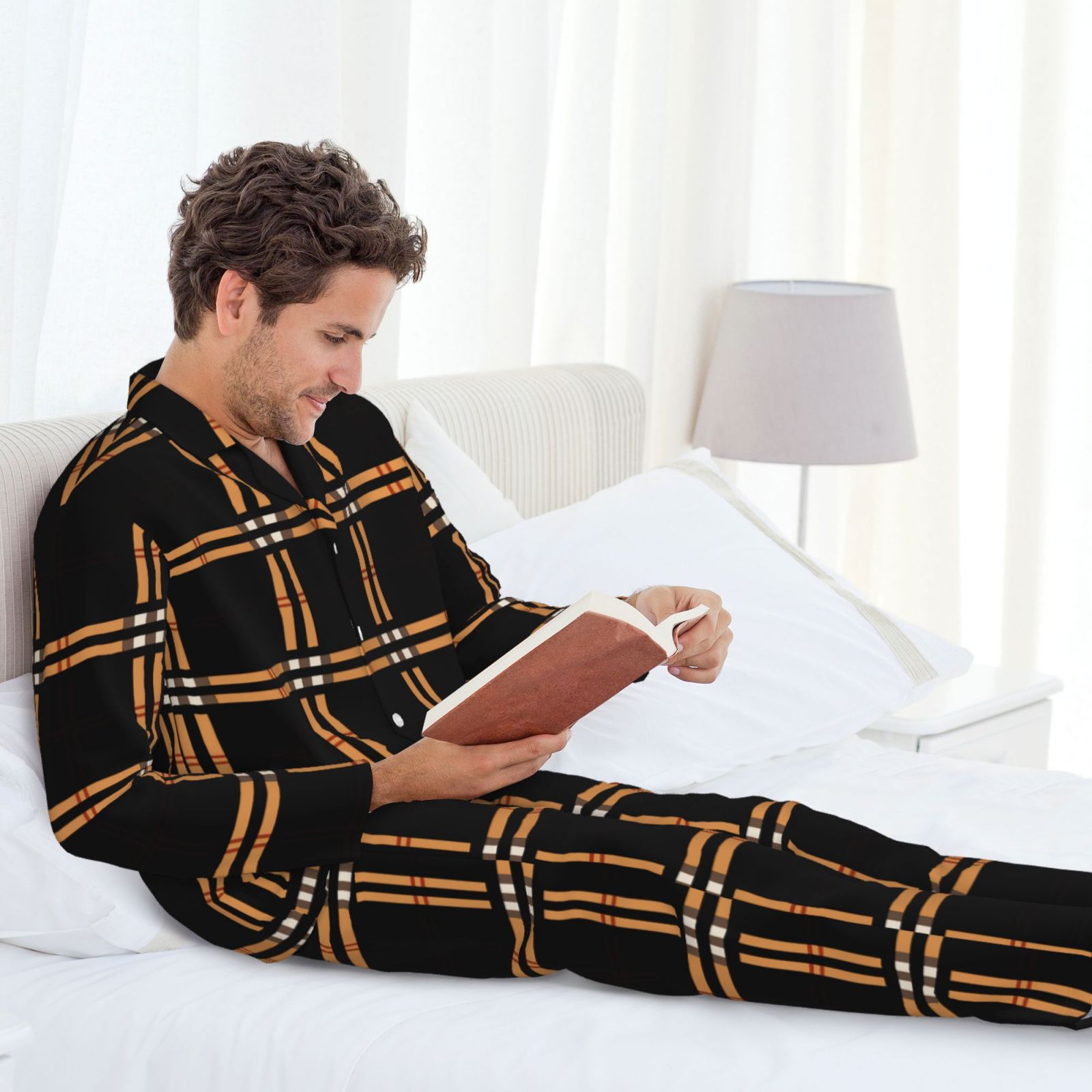 Men's Long-Sleeved Pajama Set