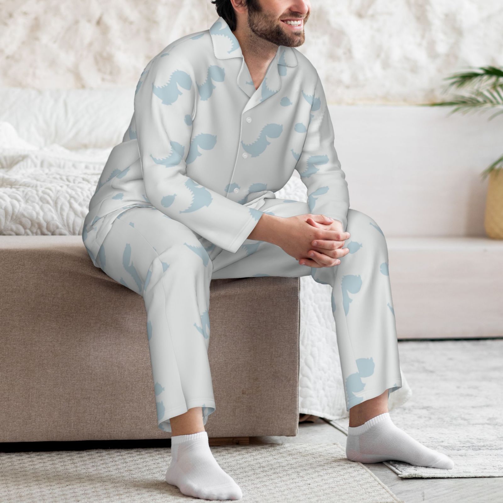 Men's Long-Sleeved Pajama Set