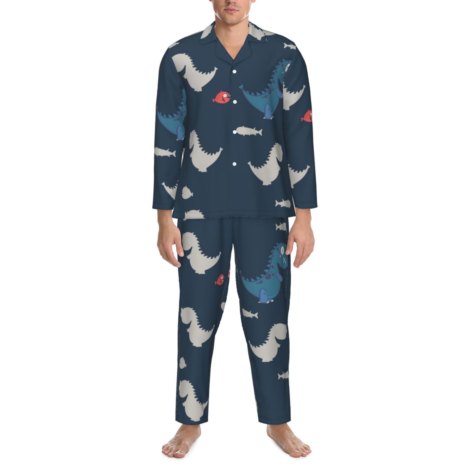 Men's Long-Sleeved Pajama Set