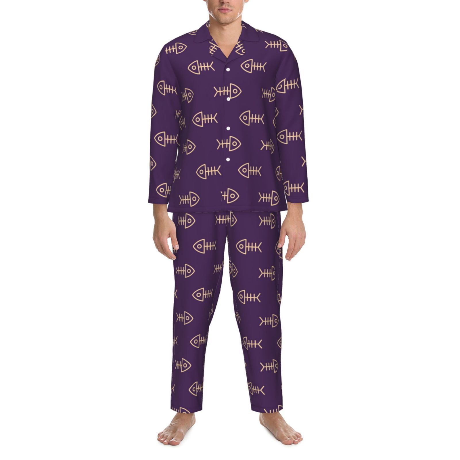 Men's Long-Sleeved Pajama Set