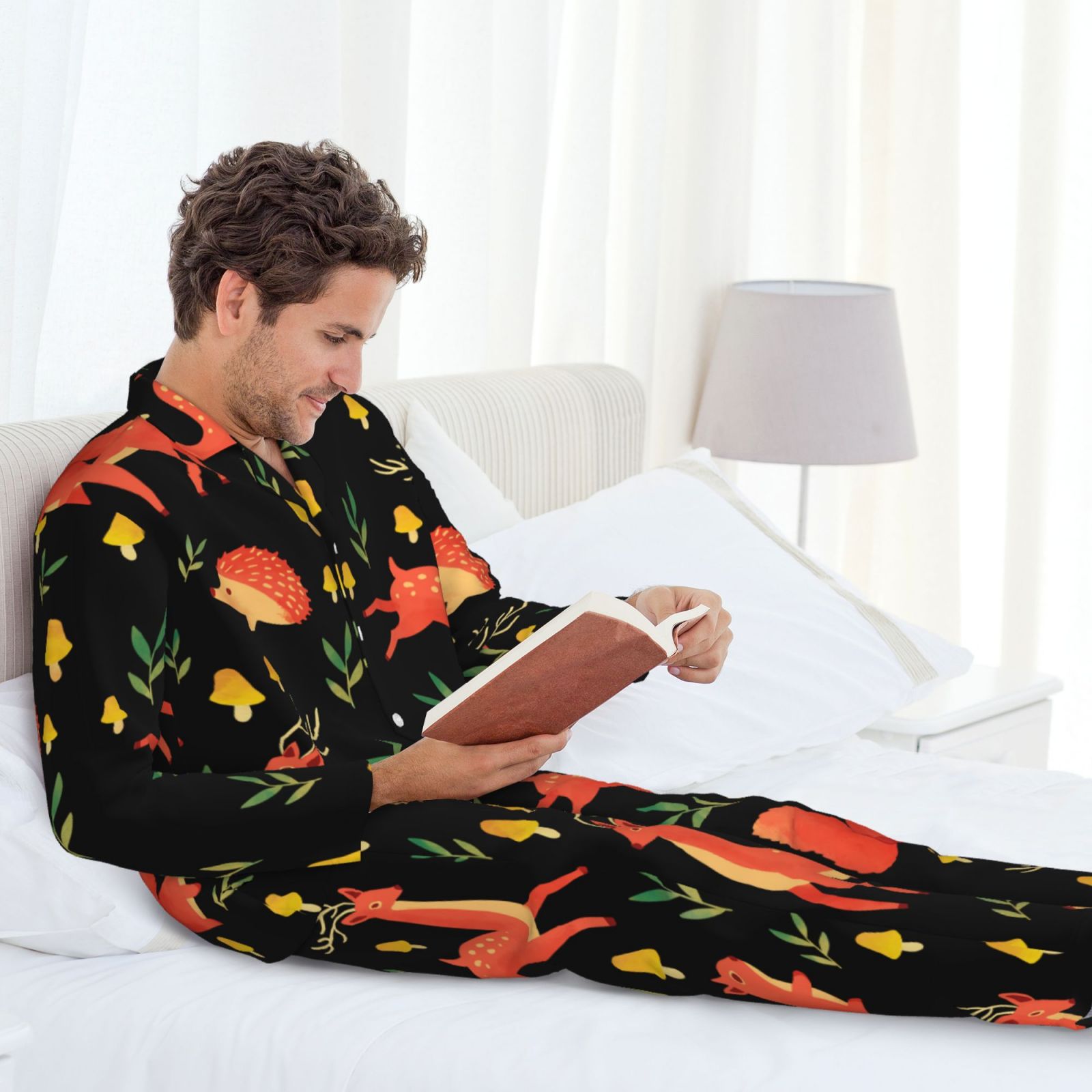 Men's Long-Sleeved Pajama Set