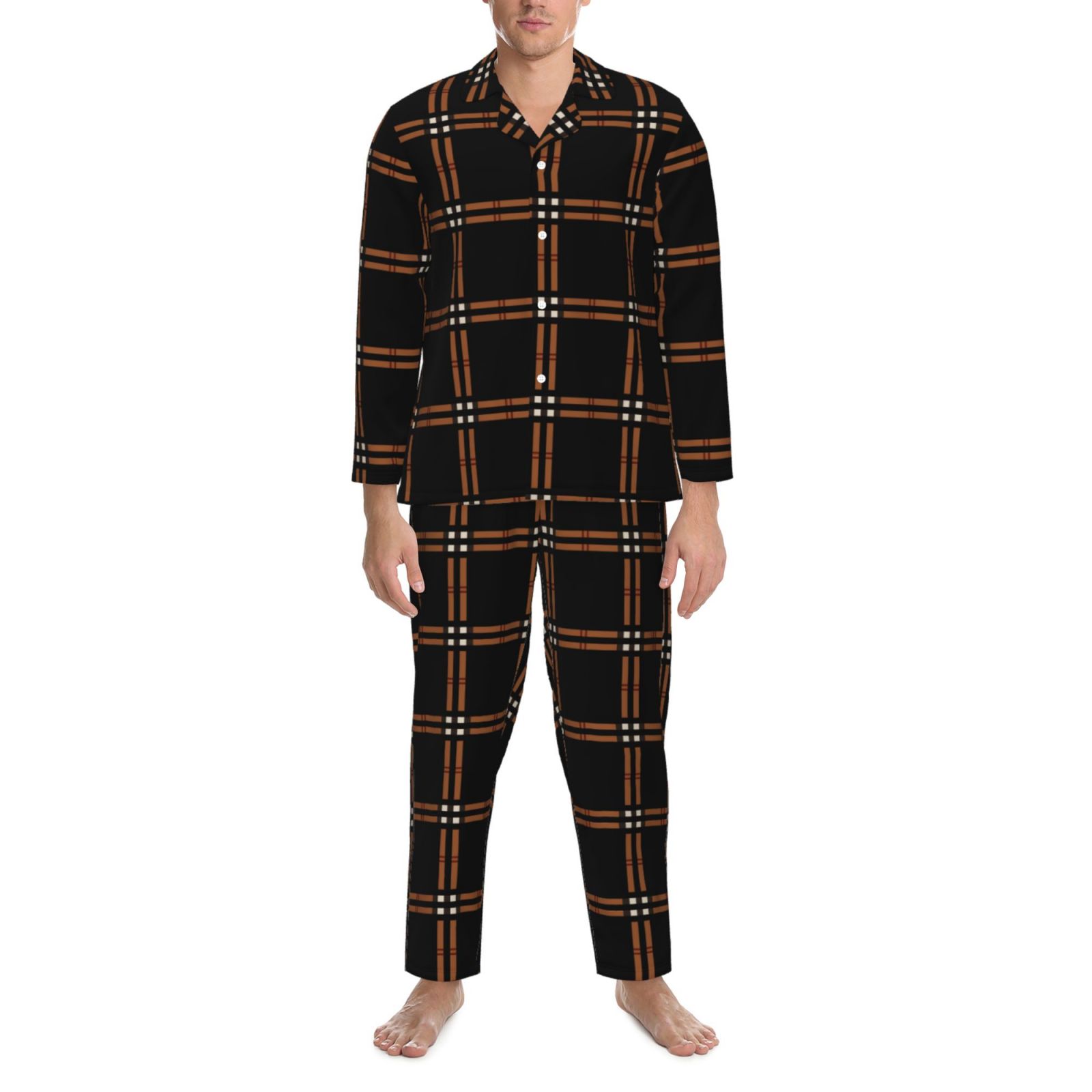 Men's Long-Sleeved Pajama Set