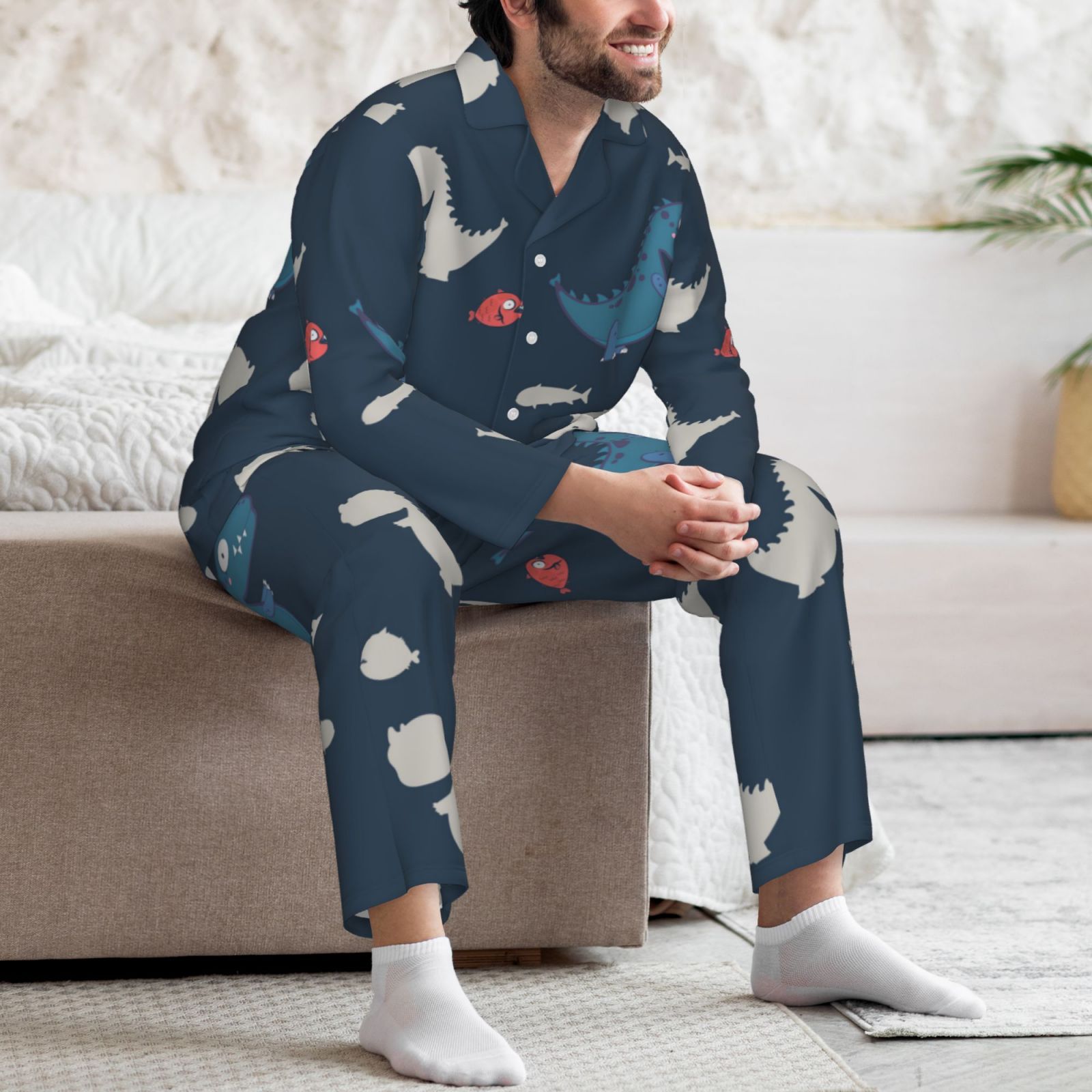 Men's Long-Sleeved Pajama Set