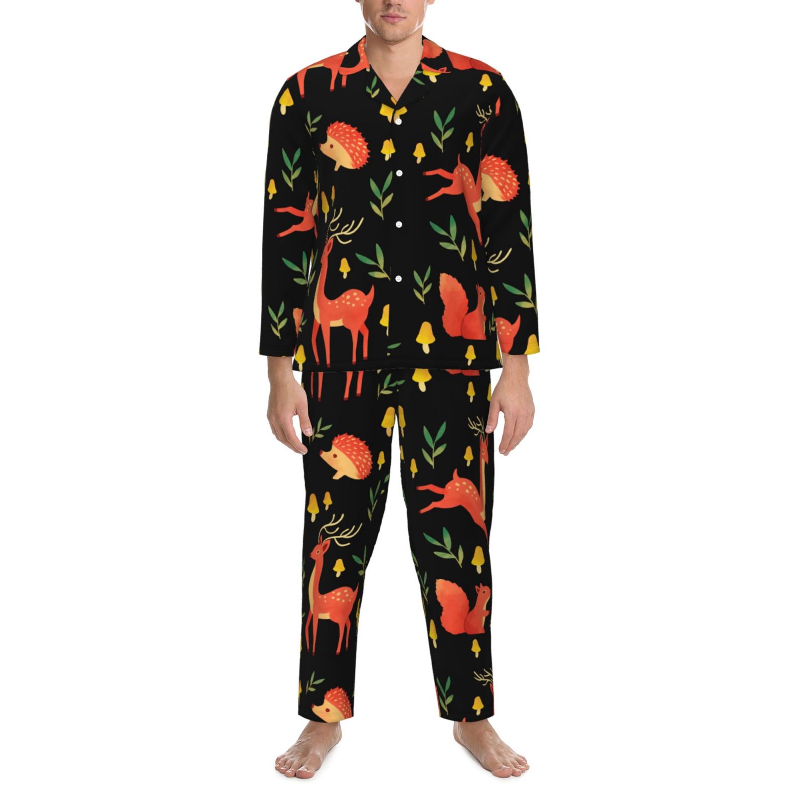 Men's Long-Sleeved Pajama Set