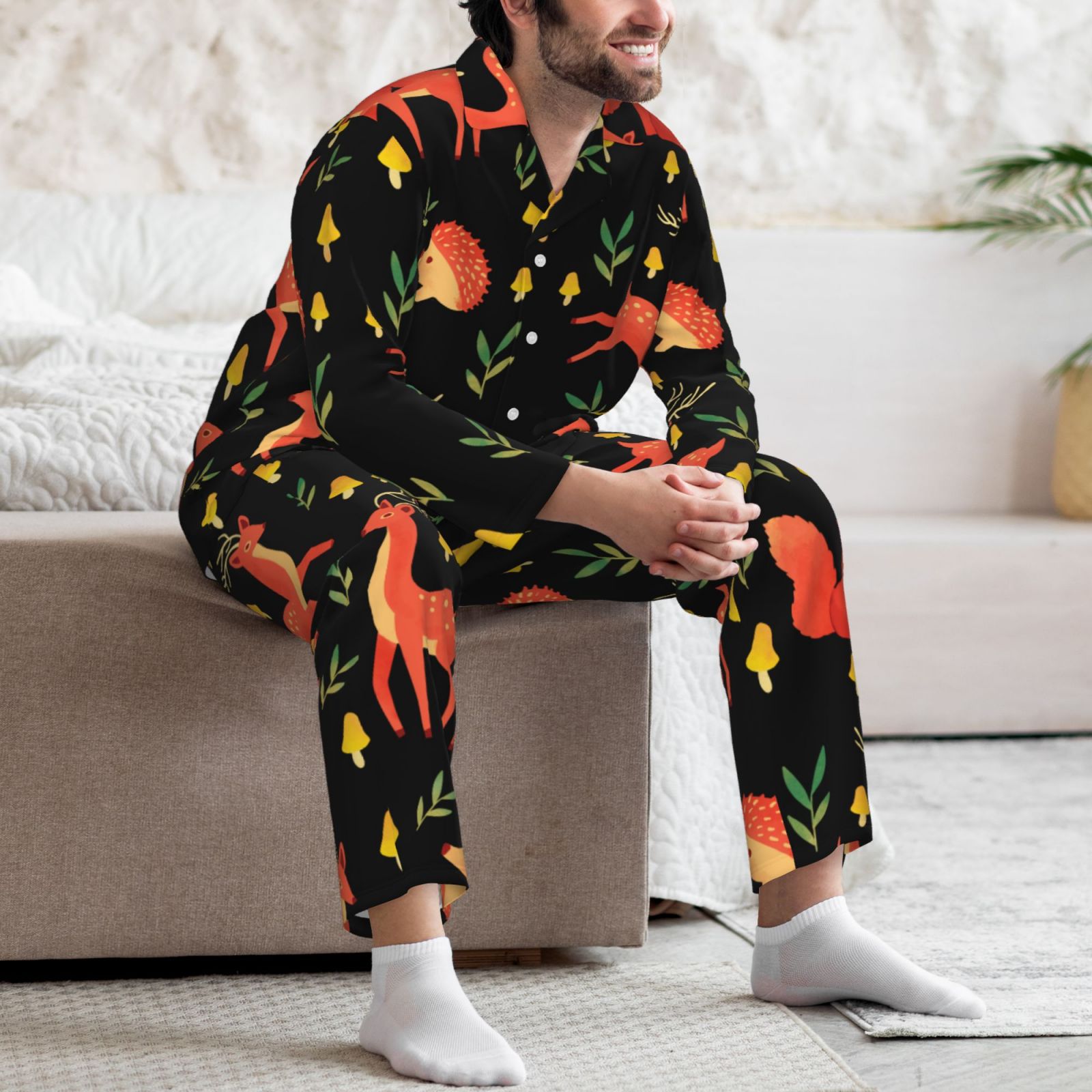 Men's Long-Sleeved Pajama Set