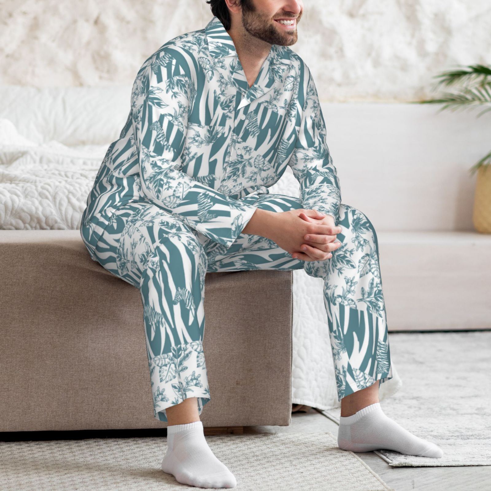 Men's Long-Sleeved Pajama Set