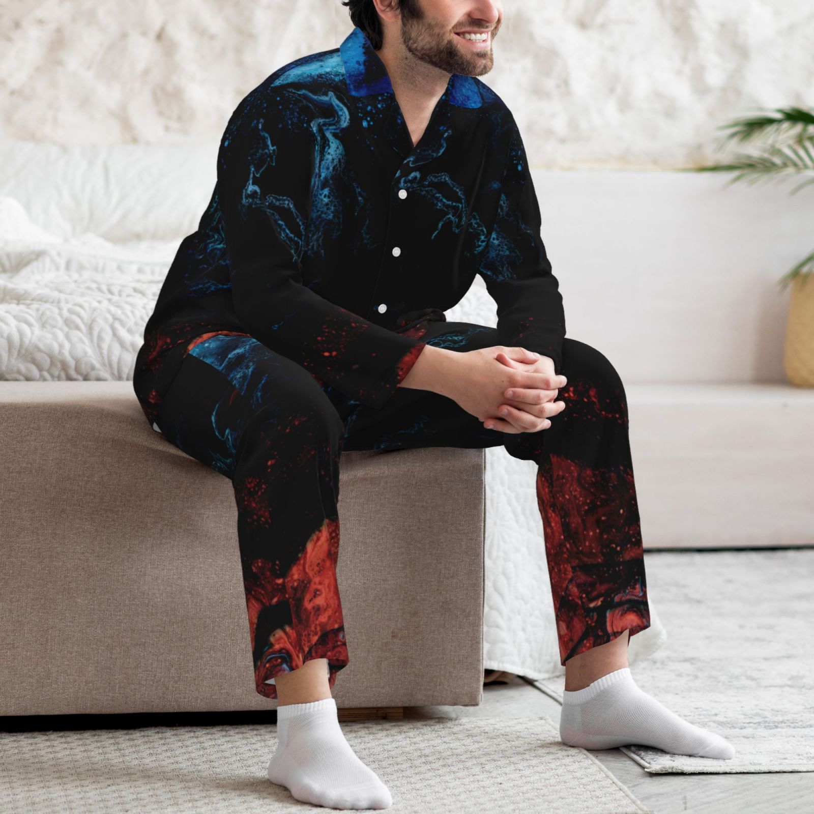 Men's Long-Sleeved Pajama Set