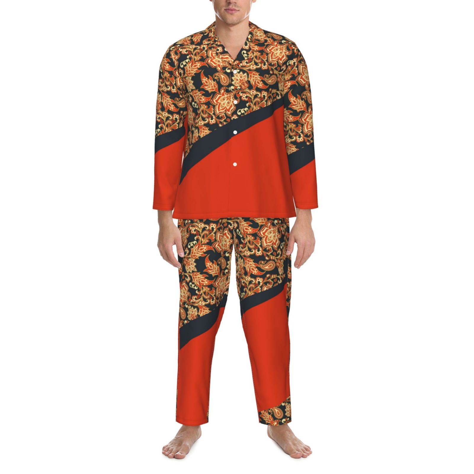 Men's Long-Sleeved Pajama Set