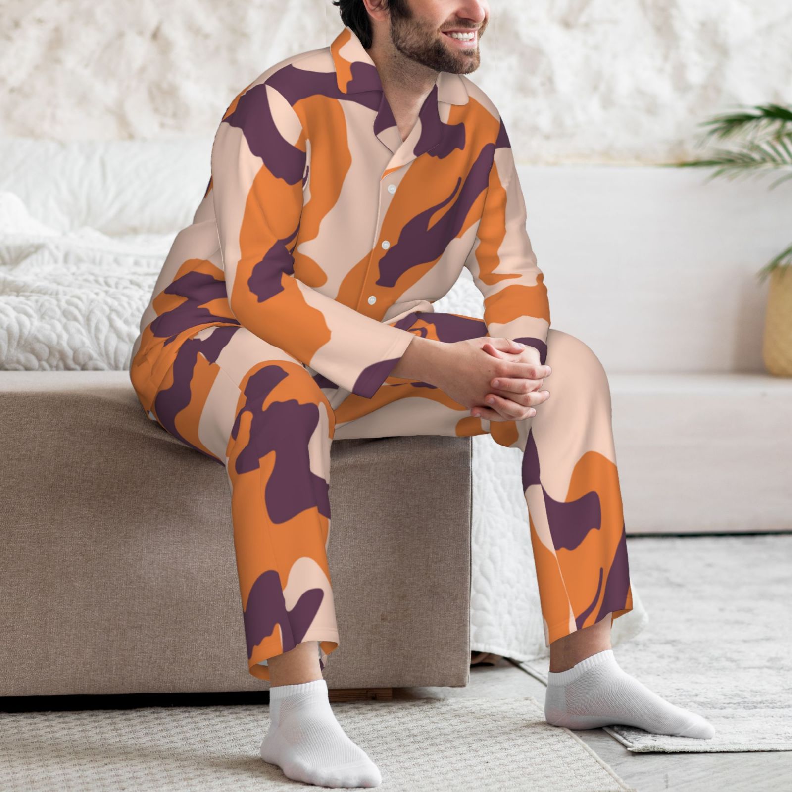 Men's Long-Sleeved Pajama Set