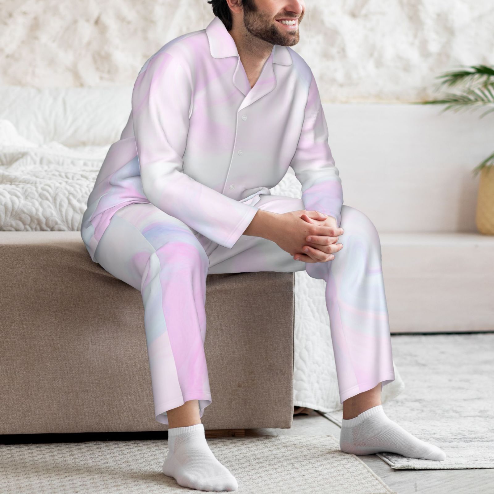 Men's Long-Sleeved Pajama Set