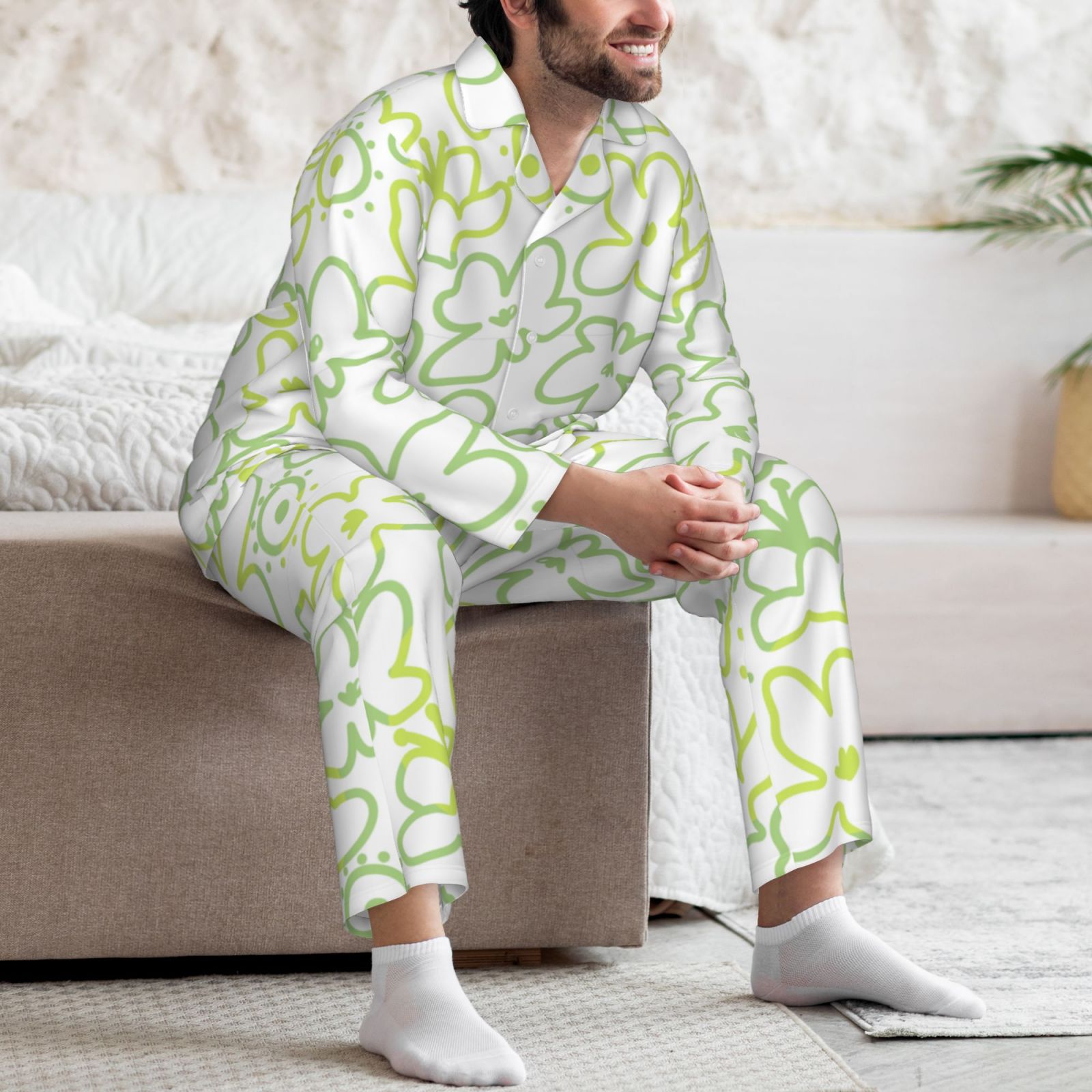 Men's Long-Sleeved Pajama Set