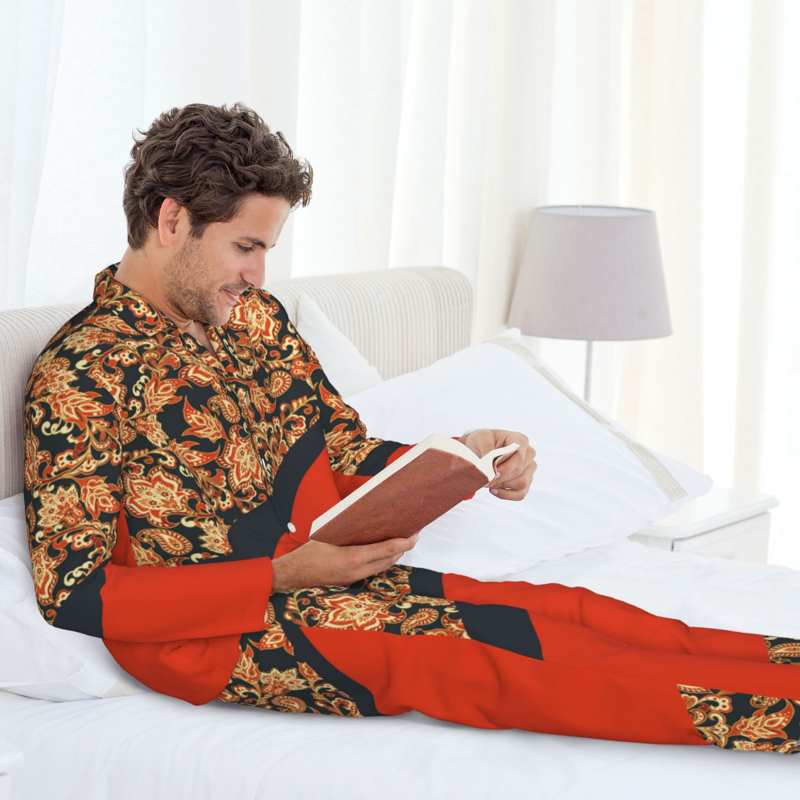 Men's Long-Sleeved Pajama Set