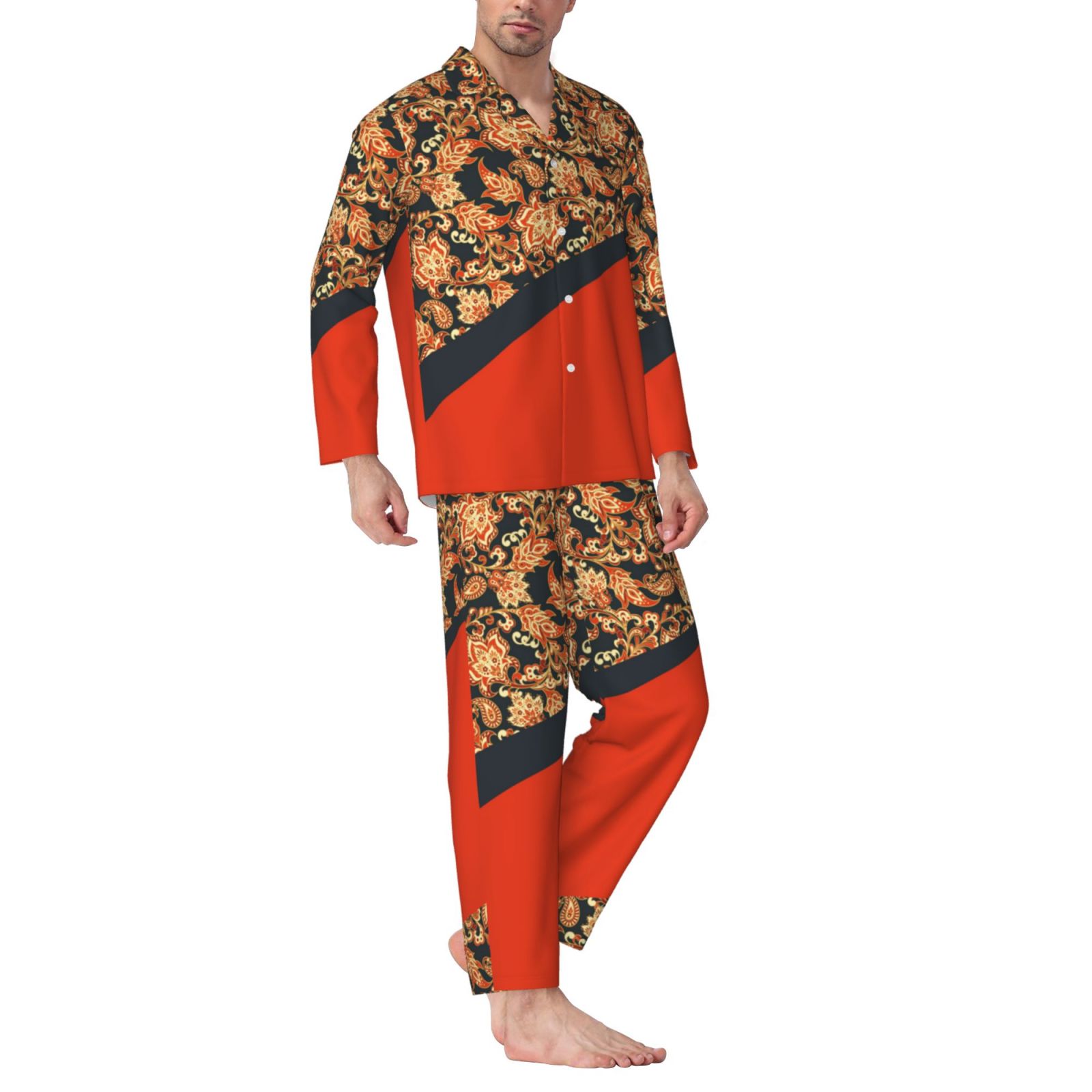 Men's Long-Sleeved Pajama Set