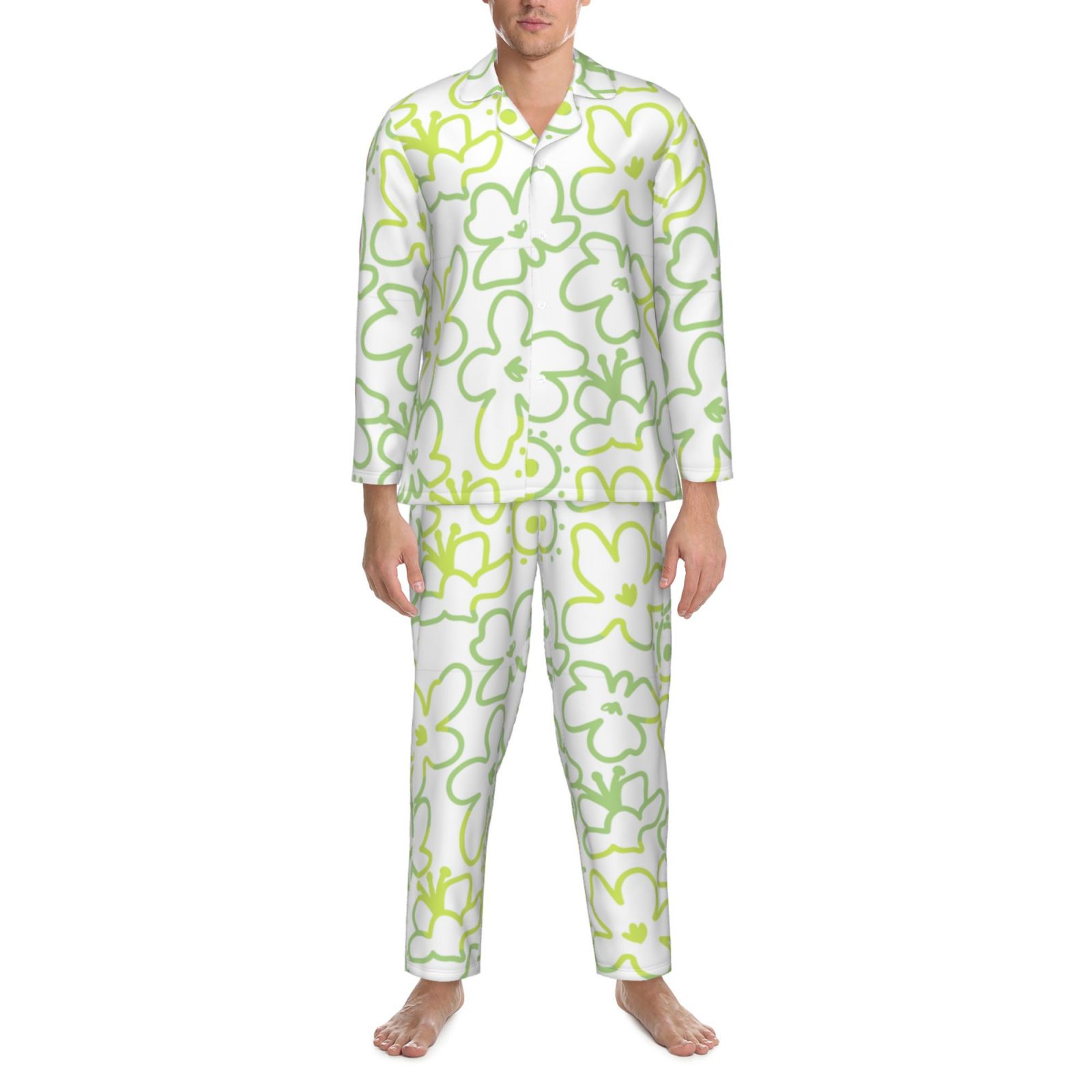 Men's Long-Sleeved Pajama Set