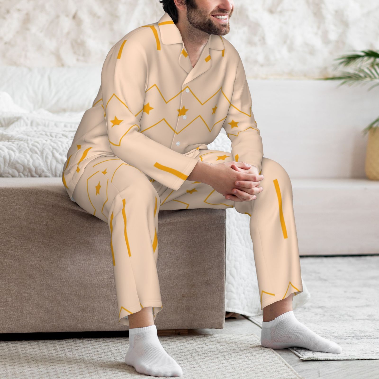 Men's Long-Sleeved Pajama Set