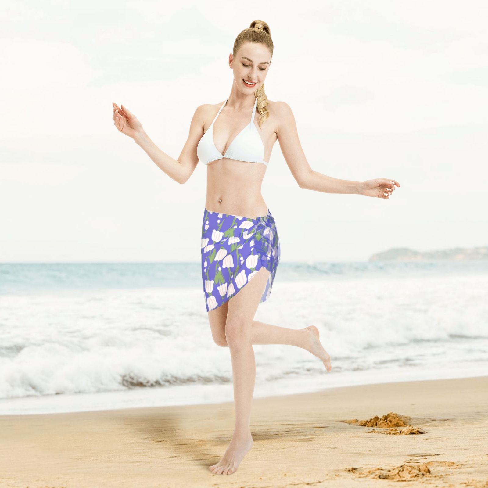 Women Short Sarongs Beach Wrap