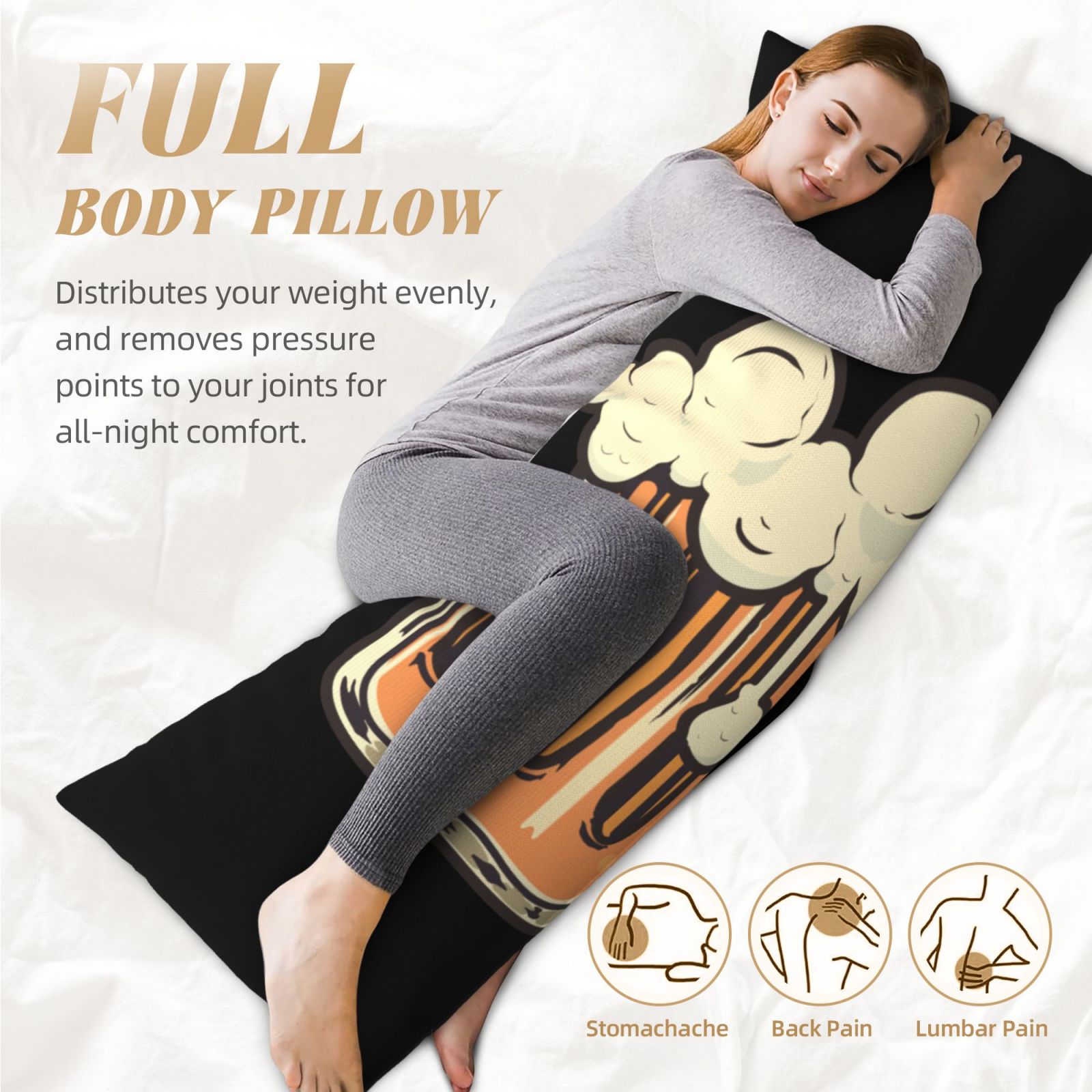 Long Body Pillowcase 20x60in