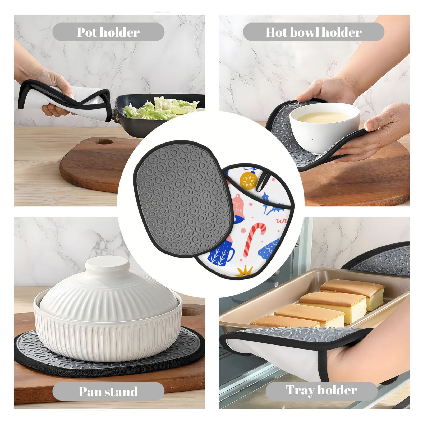 Silicone Pot Mat Mitten