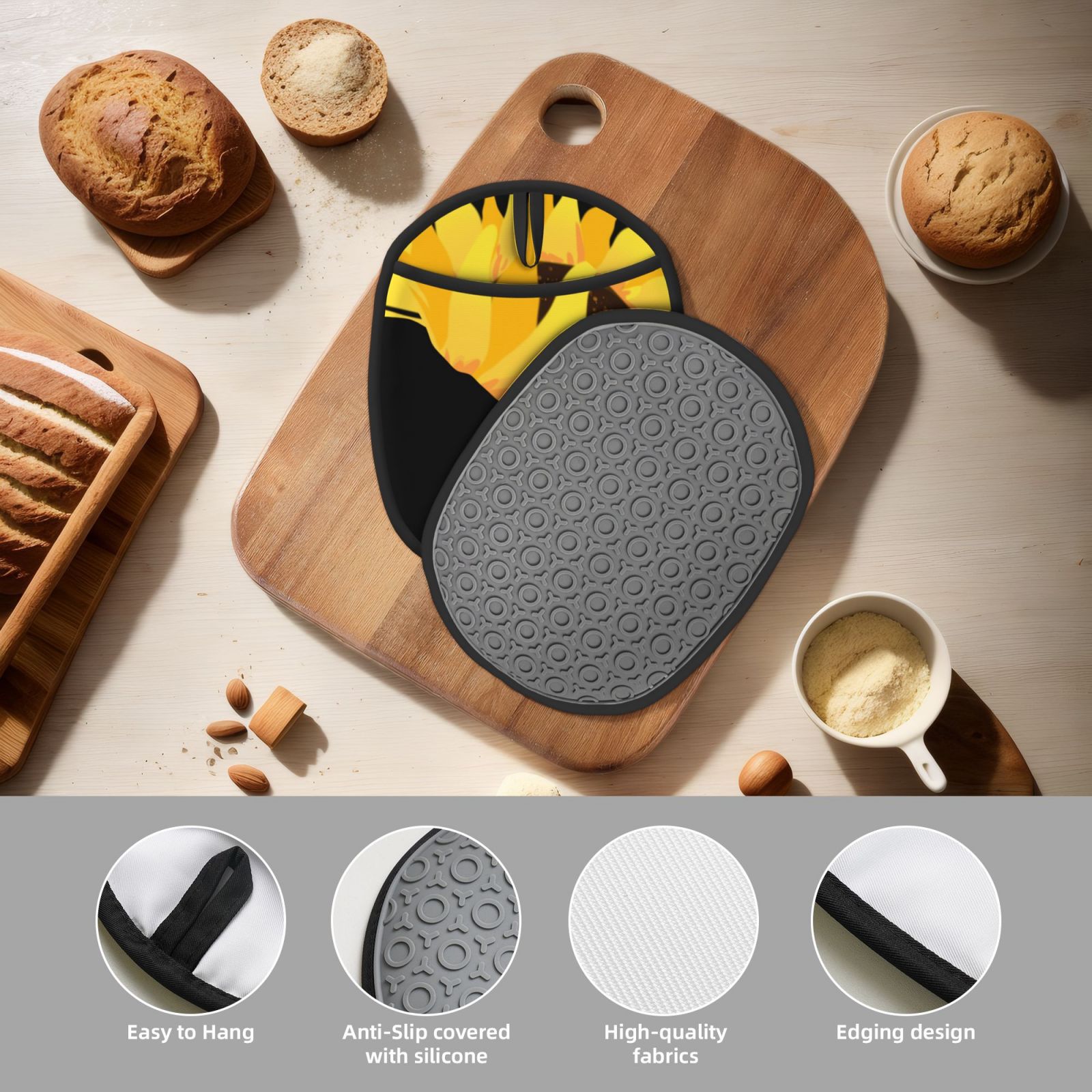 Silicone Pot Mat Mitten