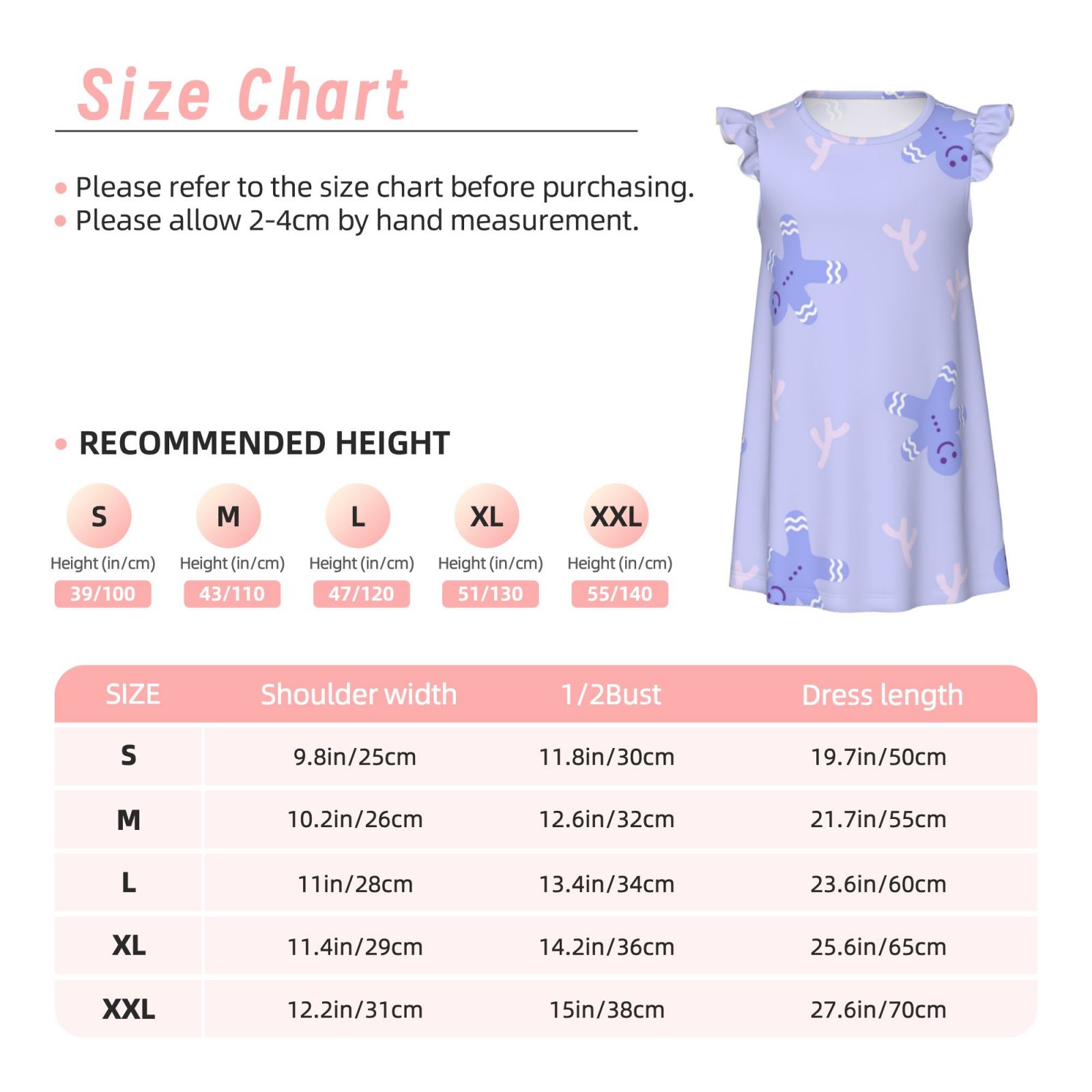 Girls Nightgowns Pajamas Dress