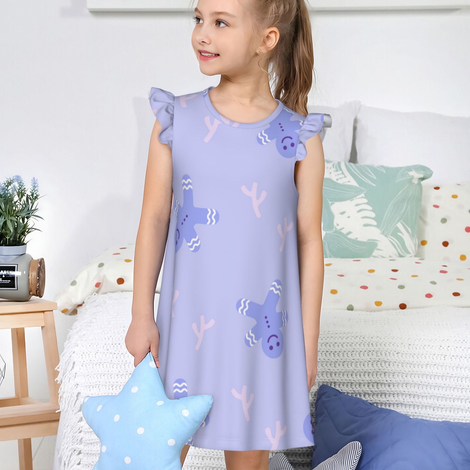 Girls Nightgowns Pajamas Dress