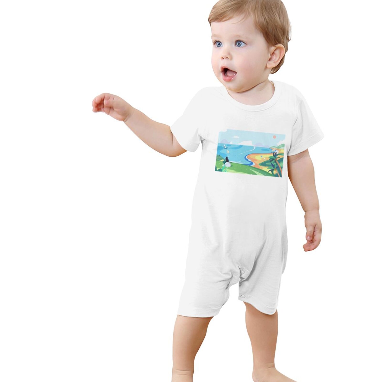 Baby Short Sleeve Jumpsuit