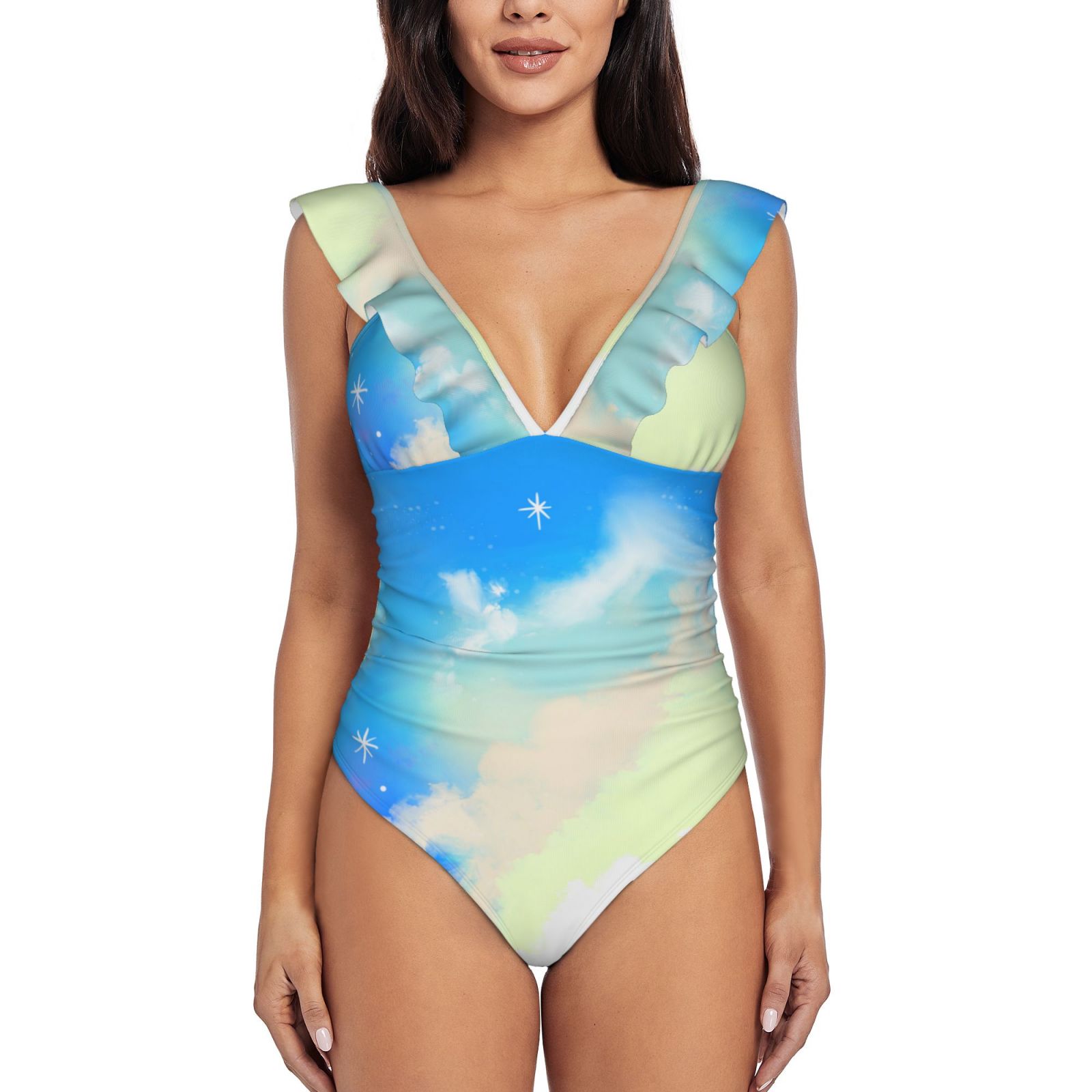 Women's Ruffle One Piece Swimsuit