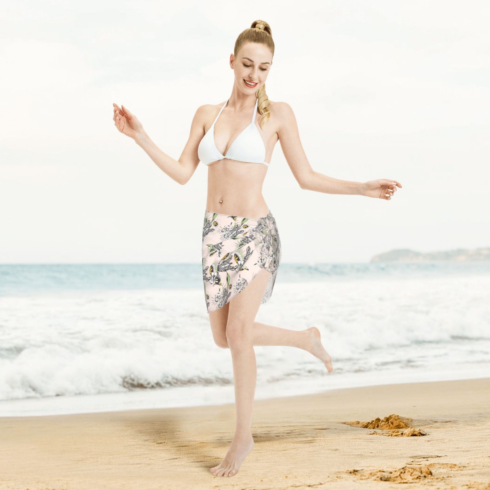 Women Short Sarongs Beach Wrap